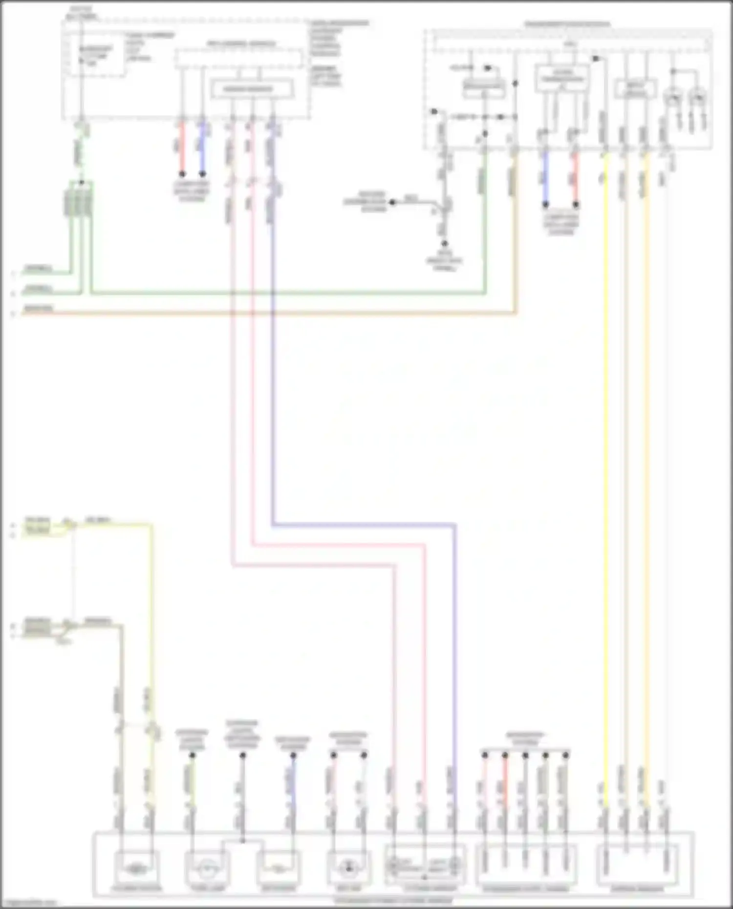 Wiring diagram defogger system for Kia Sorento Prime III facelift (2017-2020) (5 of 7)