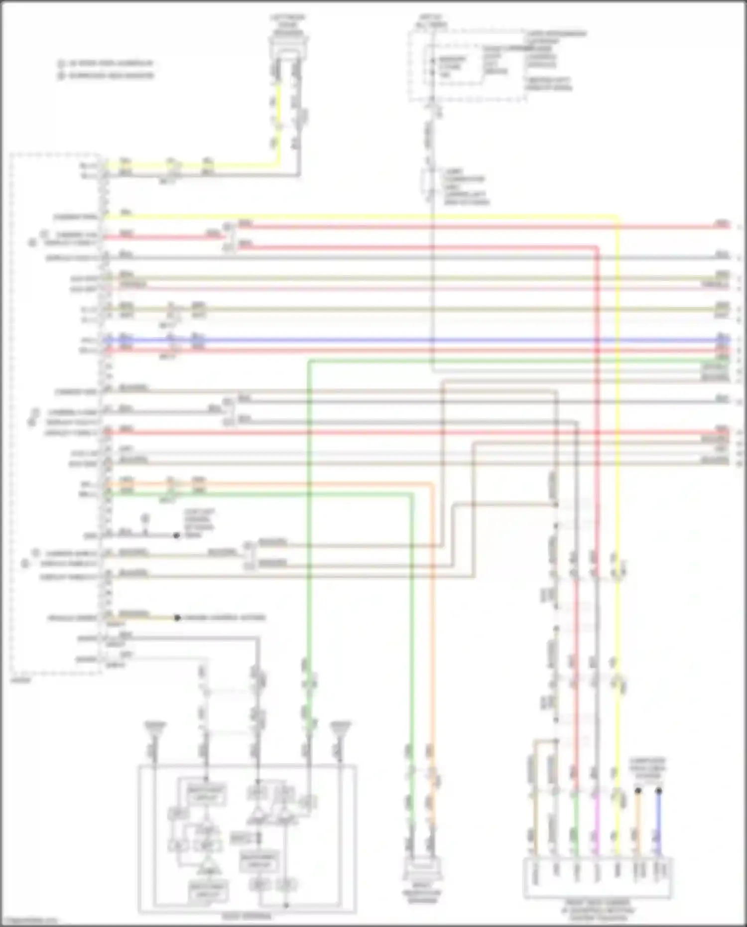 Wiring diagram display shield-c for Kia Sorento Prime III facelift (2017-2020) (4 of 4)
