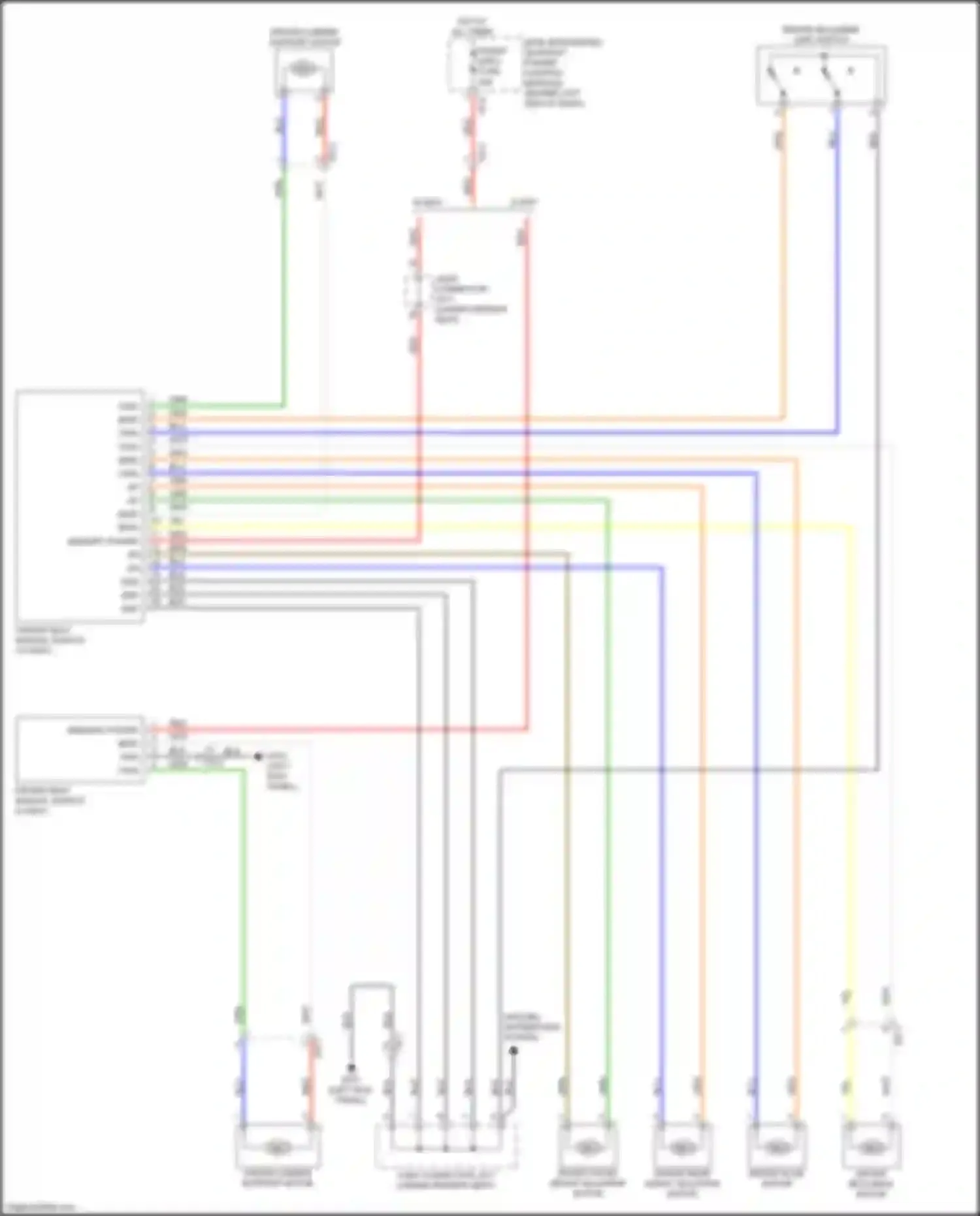 Wiring diagram driver reclining limit switch for Kia Sorento Prime III facelift (2017-2020) (1 of 3)