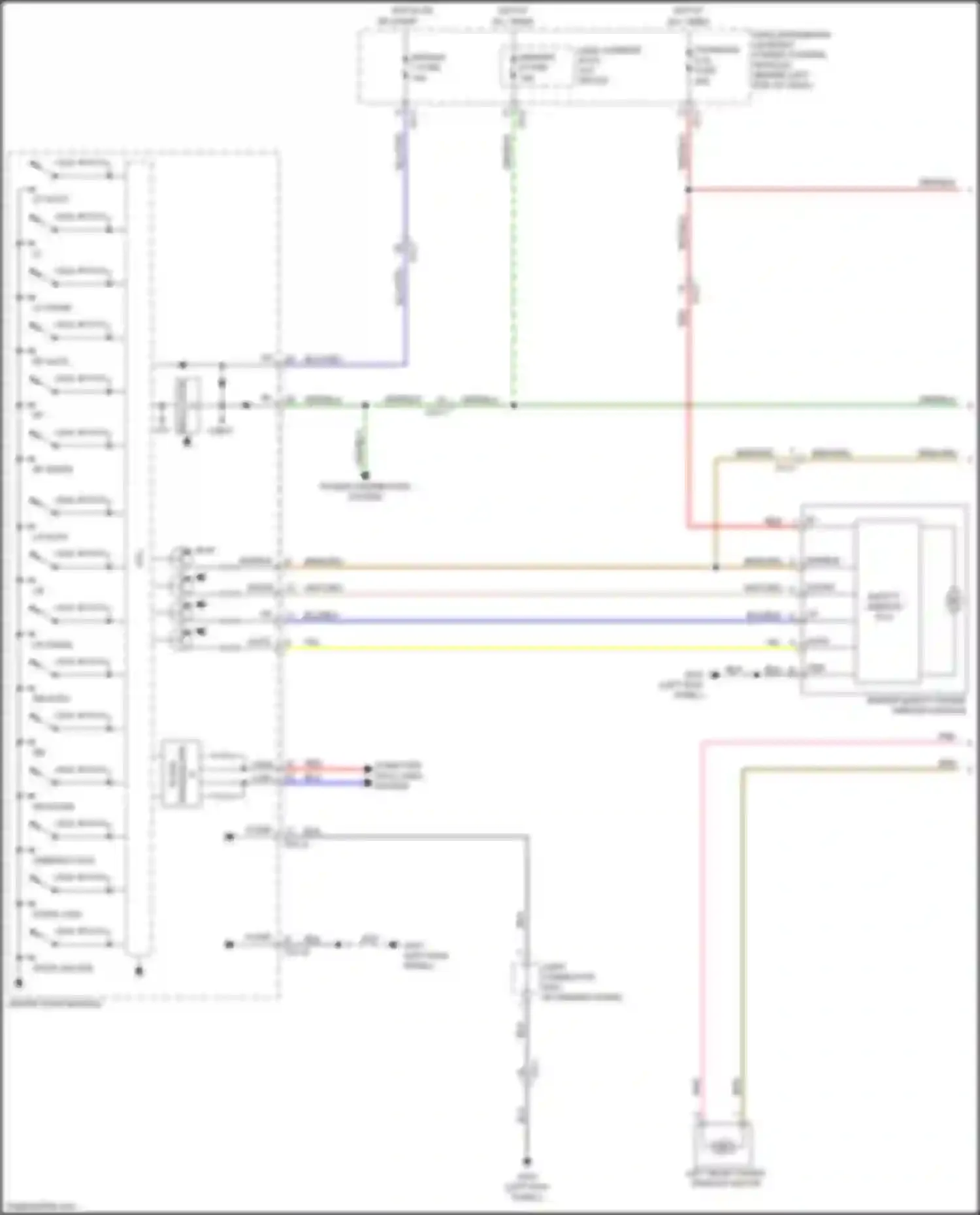 Wiring diagram driver safety power window module for Kia Sorento Prime III facelift (2017-2020) (8 of 8)