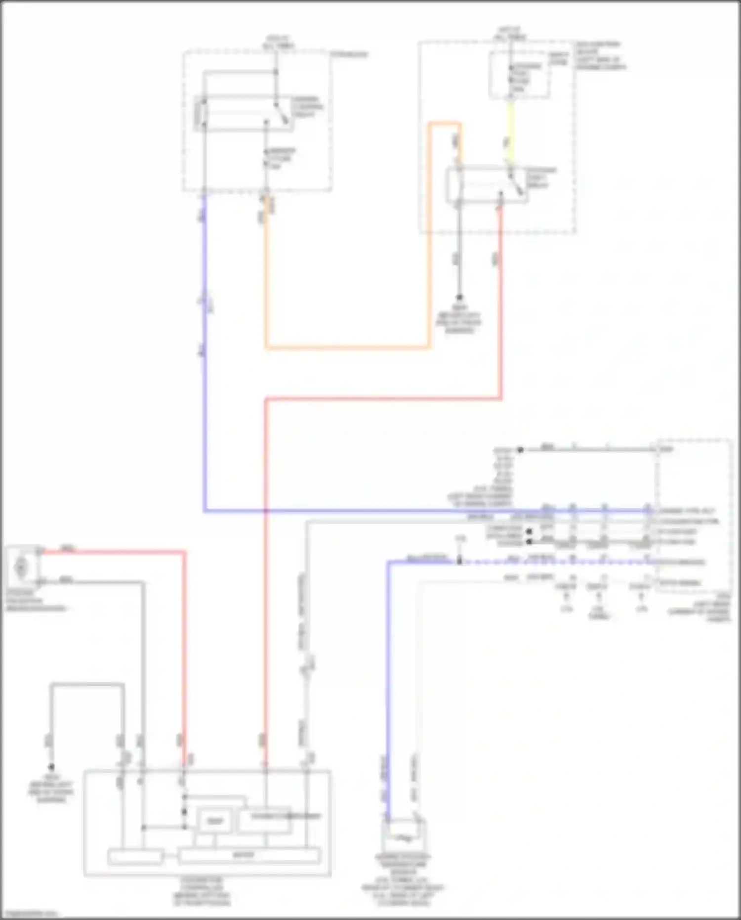 Wiring diagram engine control relay for Kia Sorento Prime III facelift (2017-2020) (2 of 7)