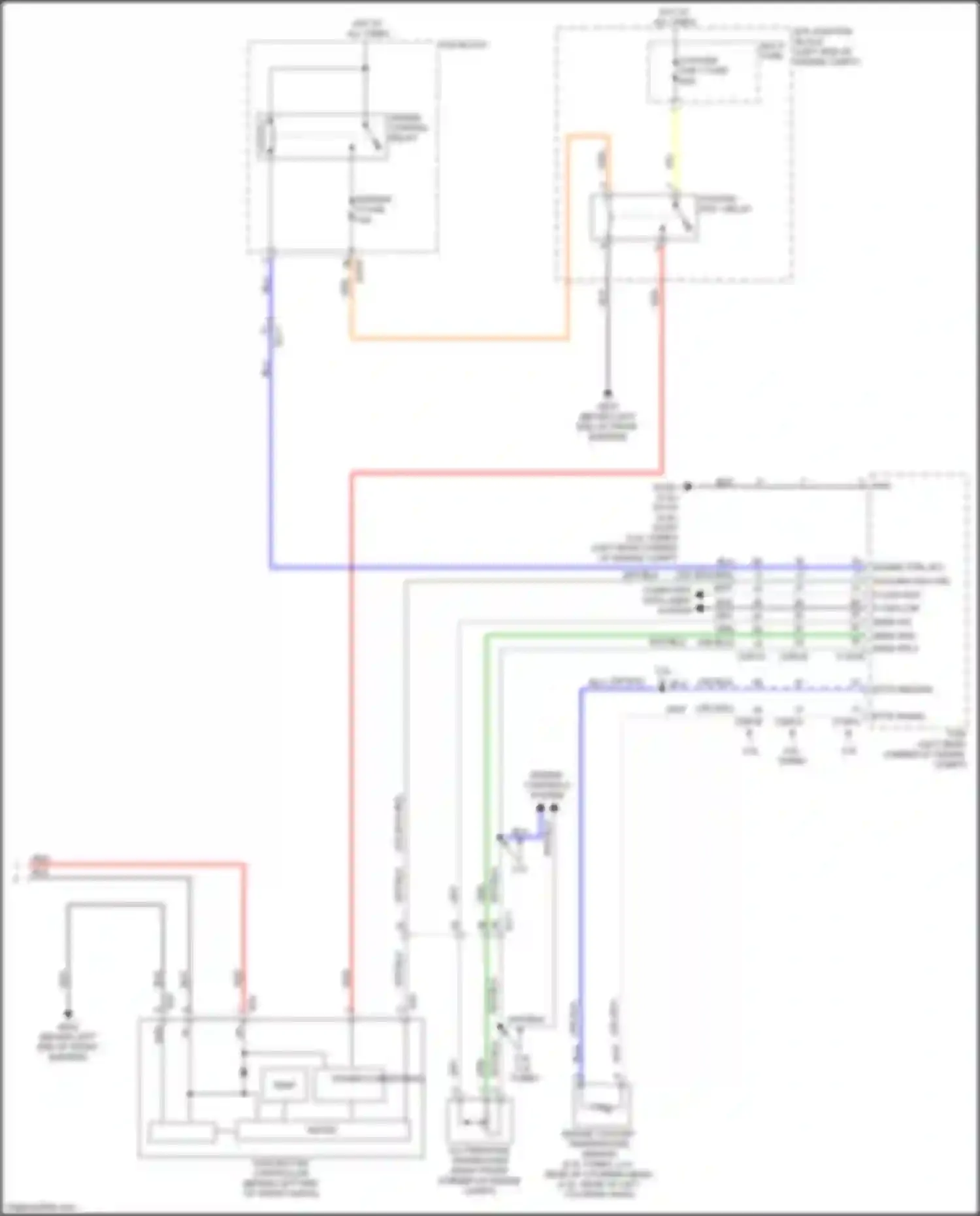 Wiring diagram engine control relay for Kia Sorento Prime III facelift (2017-2020) (1 of 7)