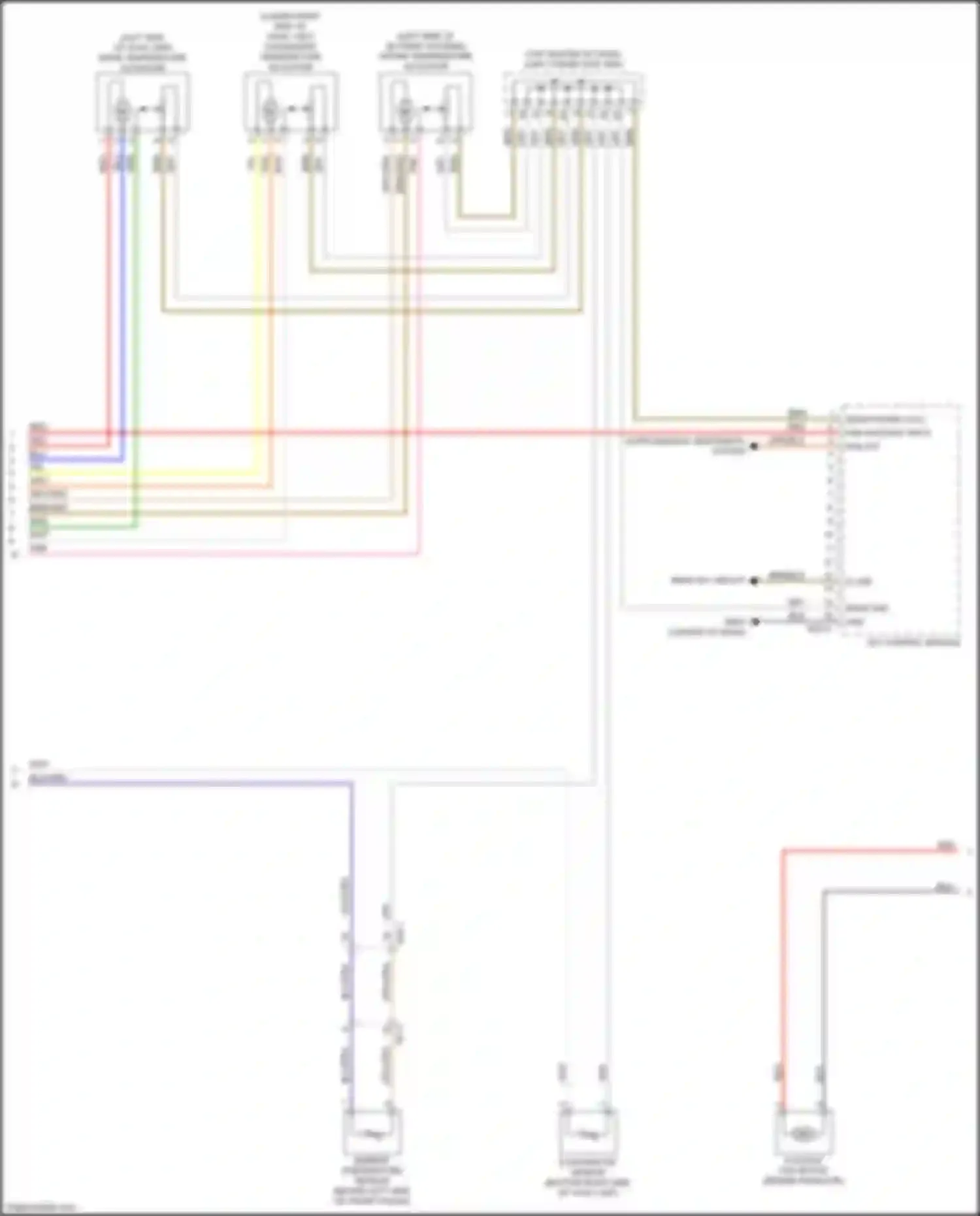 Wiring diagram intake temperature actuator for Kia Sorento Prime III facelift (2017-2020) (2 of 2)