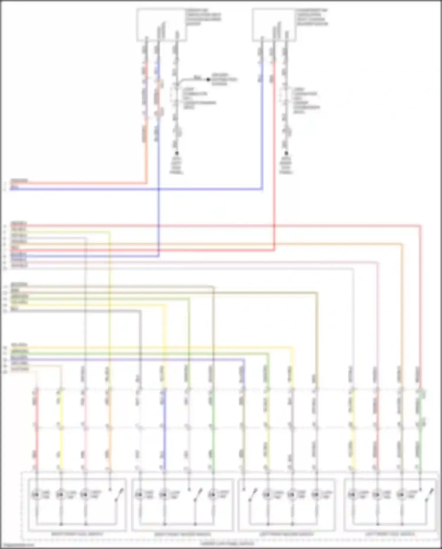 Wiring diagram left front heater switch for Kia Sorento Prime III facelift (2017-2020) (2 of 2)