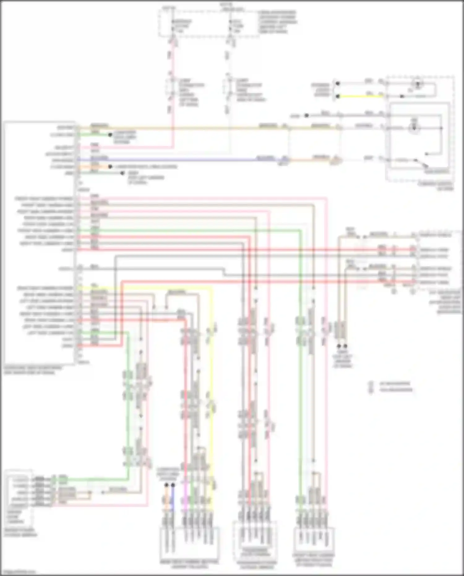 Wiring diagram left side camera v-in for Kia Sorento Prime III facelift (2017-2020) (1 of 1)