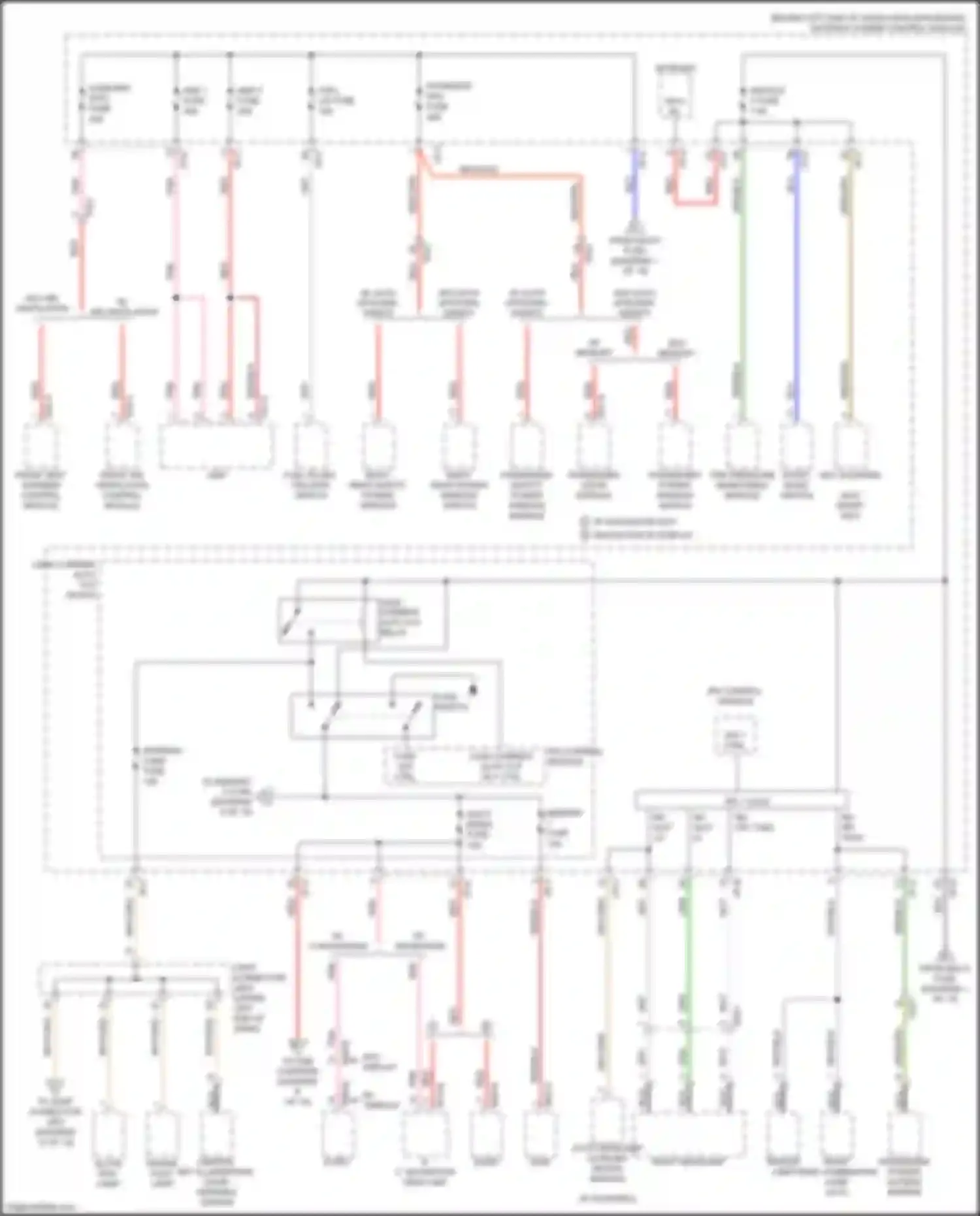 Wiring diagram mcu b+ for Kia Sorento Prime III facelift (2017-2020) (1 of 1)