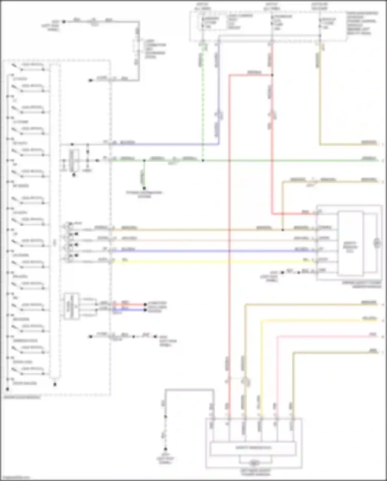 Wiring diagram module 1 fuse for Kia Sorento Prime III facelift (2017-2020) (16 of 18)