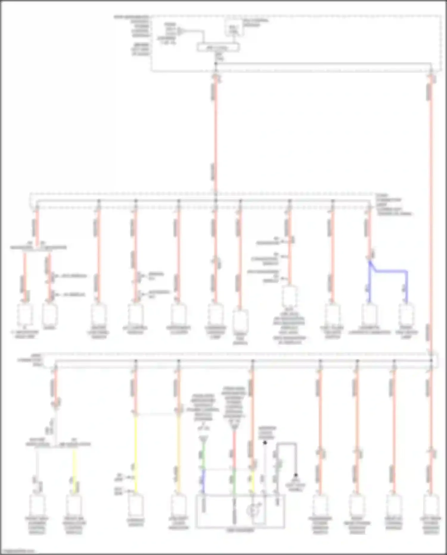 Wiring diagram overhead console lamp for Kia Sorento Prime III facelift (2017-2020) (5 of 5)