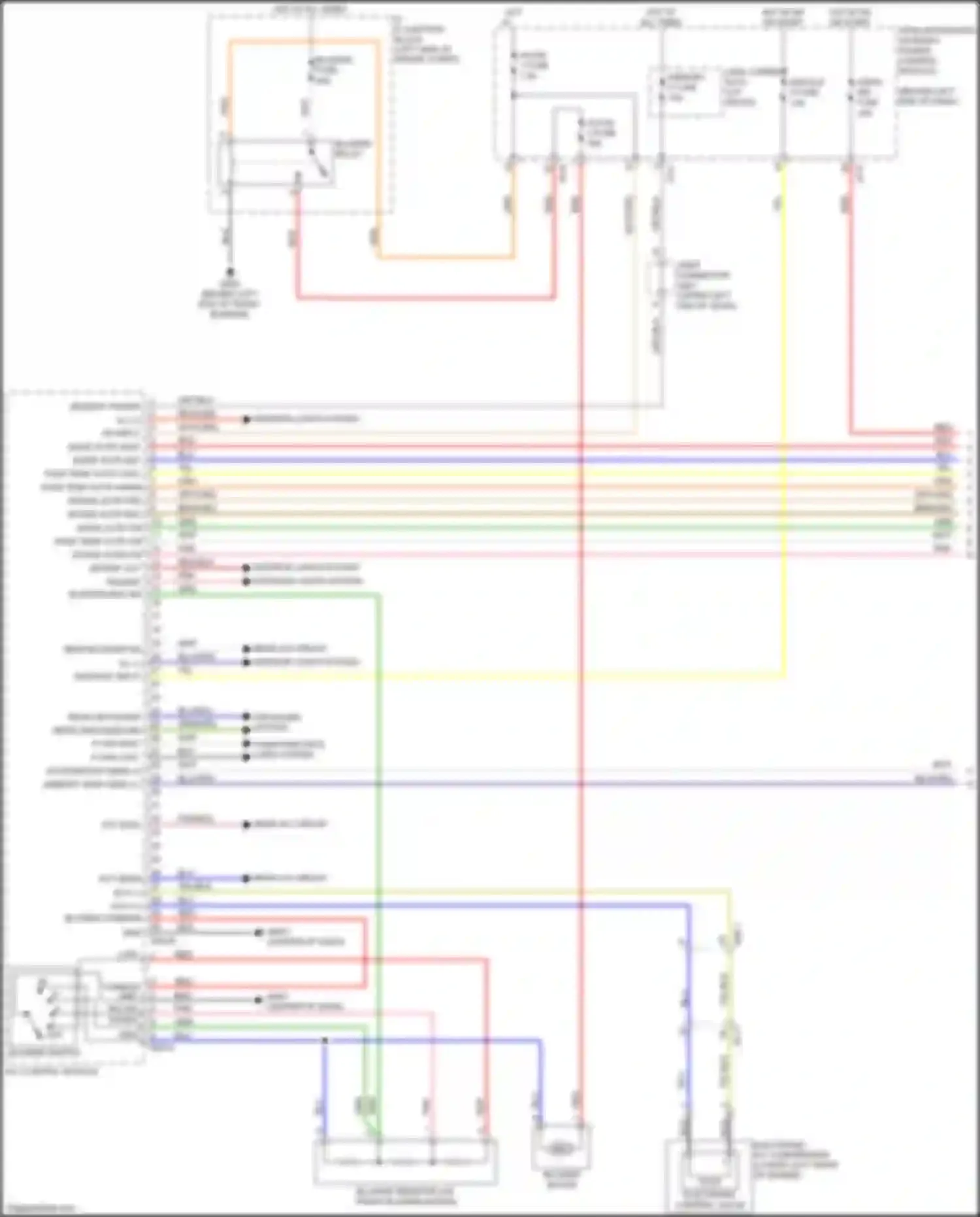 Wiring diagram pass temp actr f/b for Kia Sorento Prime III facelift (2017-2020) (2 of 2)