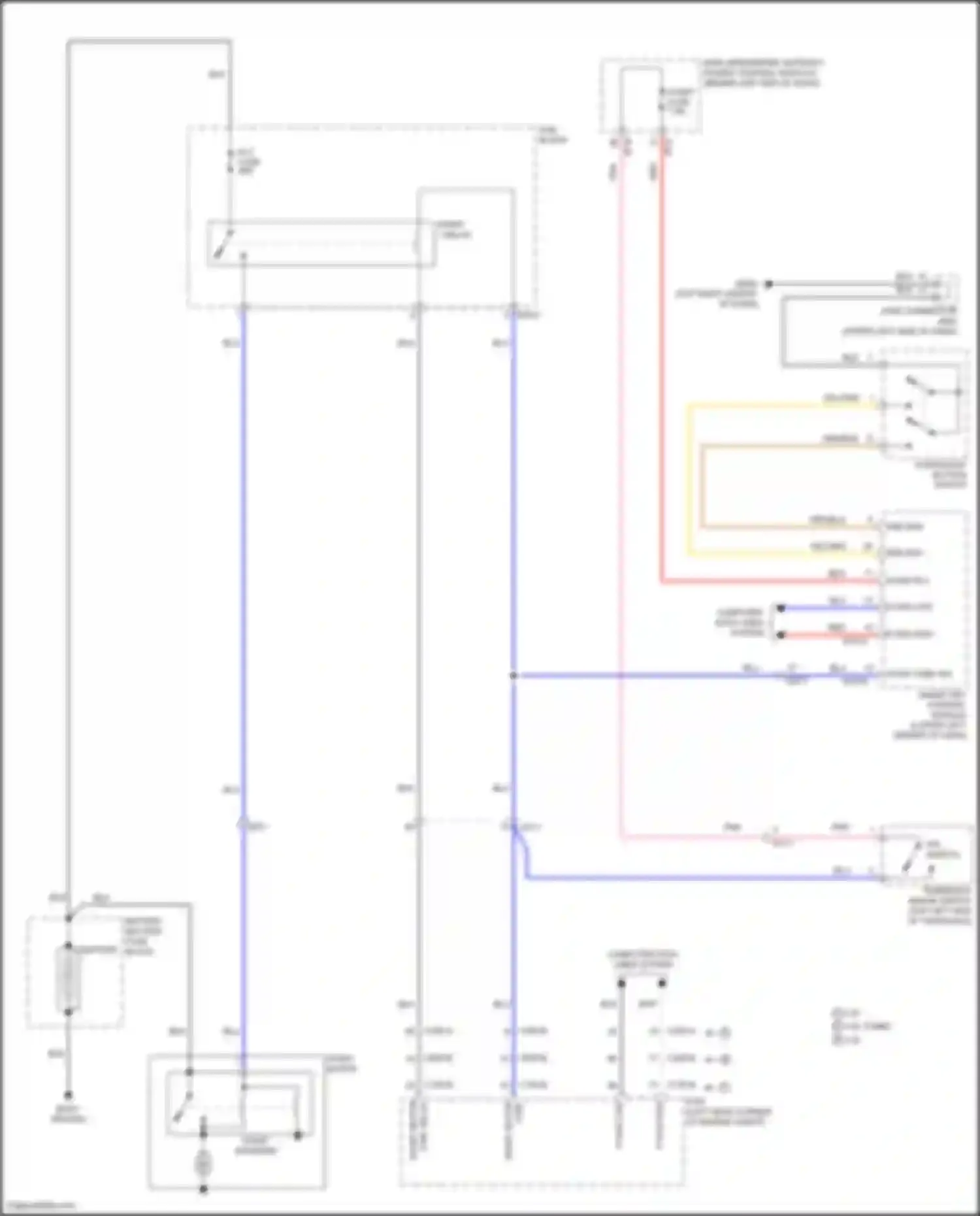 Wiring diagram pcb block for Kia Sorento Prime III facelift (2017-2020) (20 of 29)