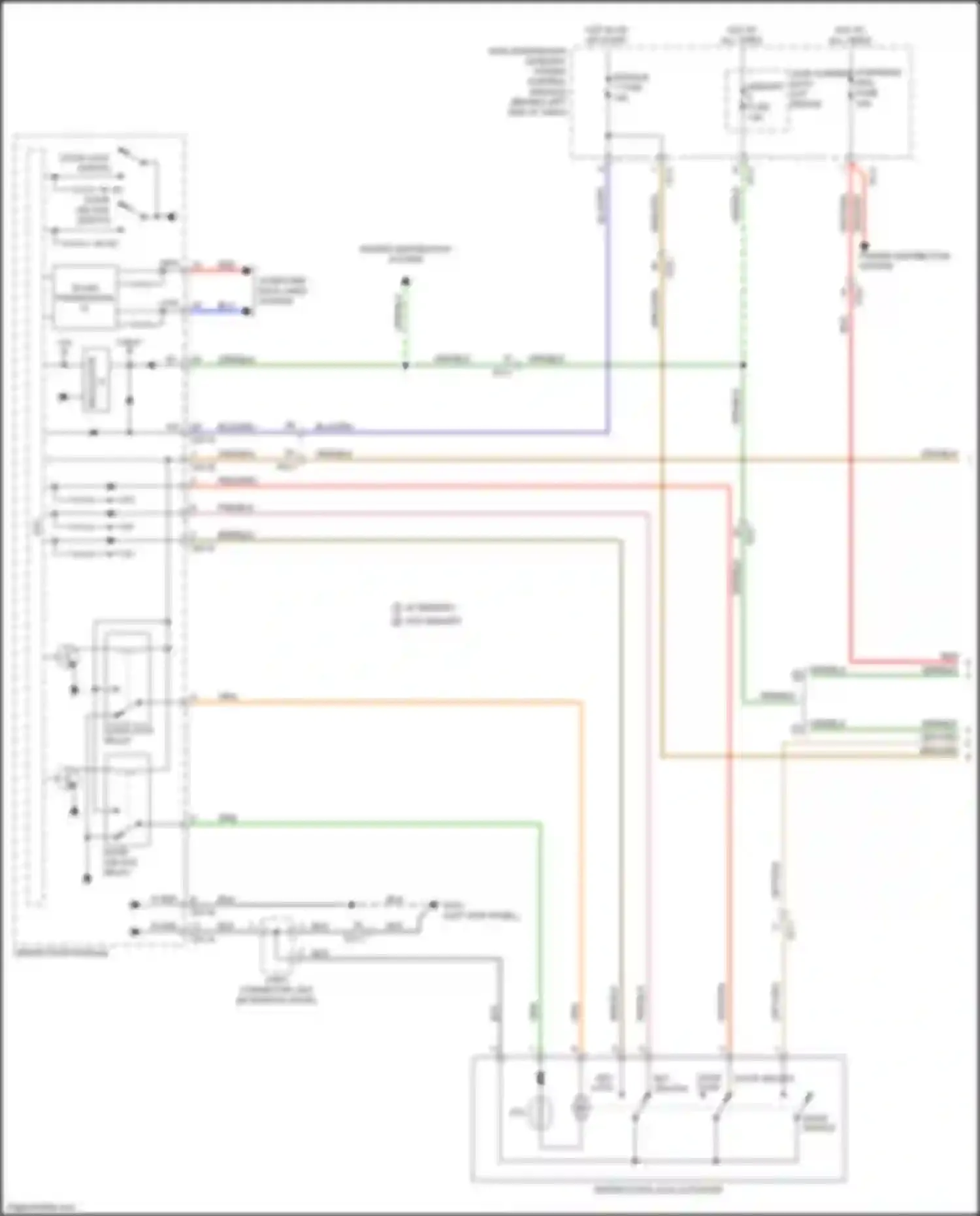 Wiring diagram power distribution system for Kia Sorento Prime III facelift (2017-2020) (3 of 10)
