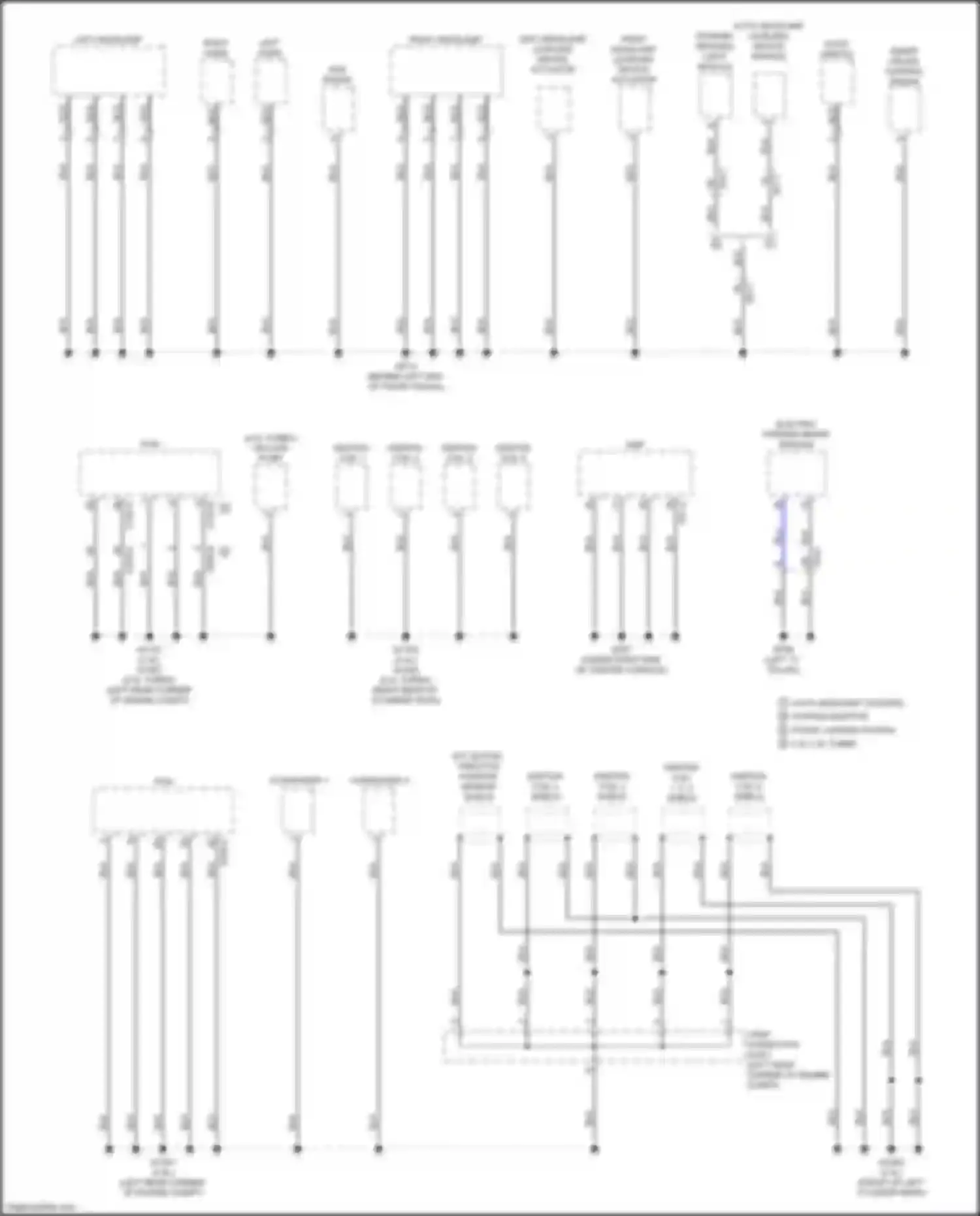 Wiring diagram right headlamp leveling device actuator for Kia Sorento Prime III facelift (2017-2020) (3 of 4)