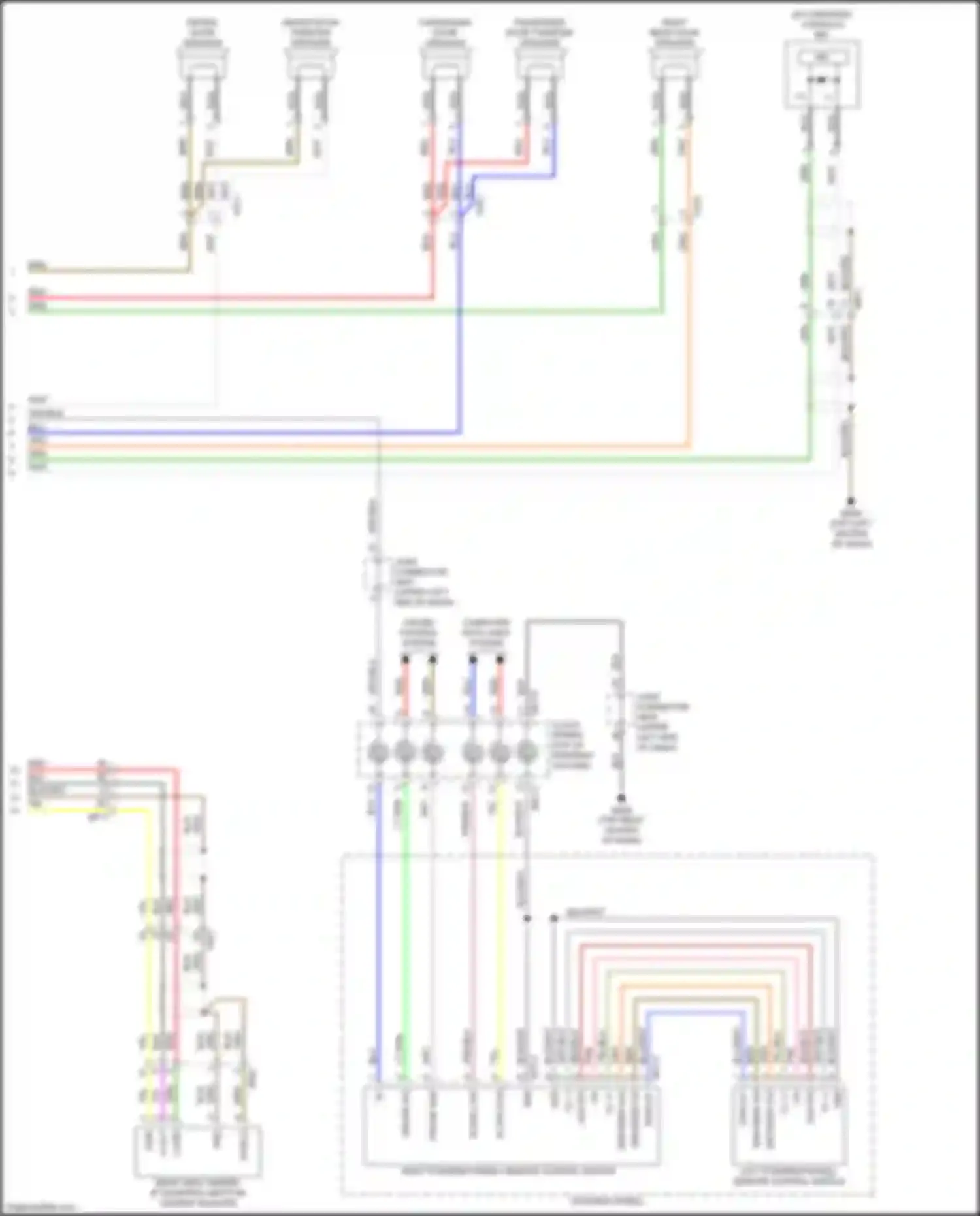 Wiring diagram right steering wheel remote control switch for Kia Sorento Prime III facelift (2017-2020) (8 of 9)