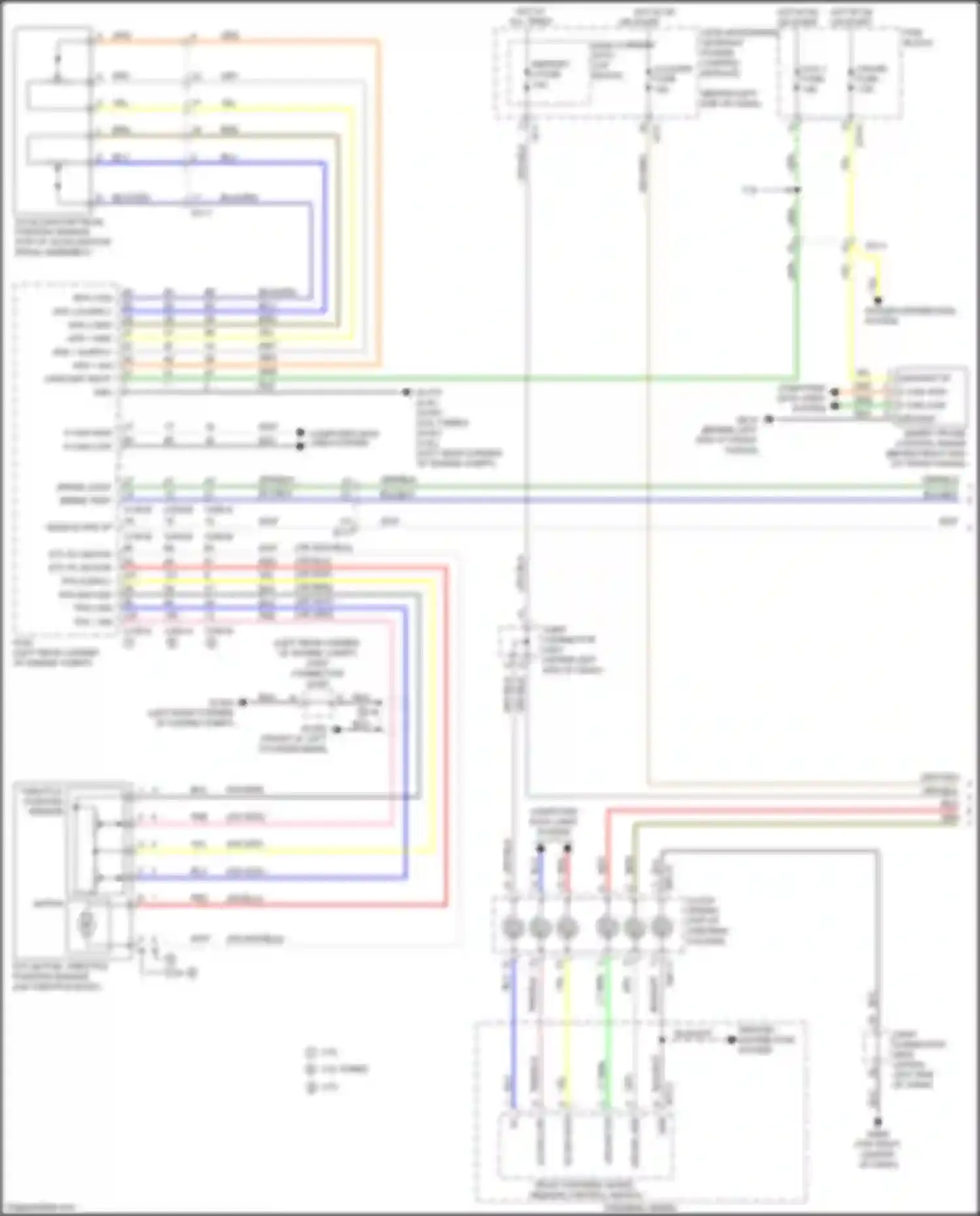 Wiring diagram right steering wheel remote control switch for Kia Sorento Prime III facelift (2017-2020) (1 of 9)