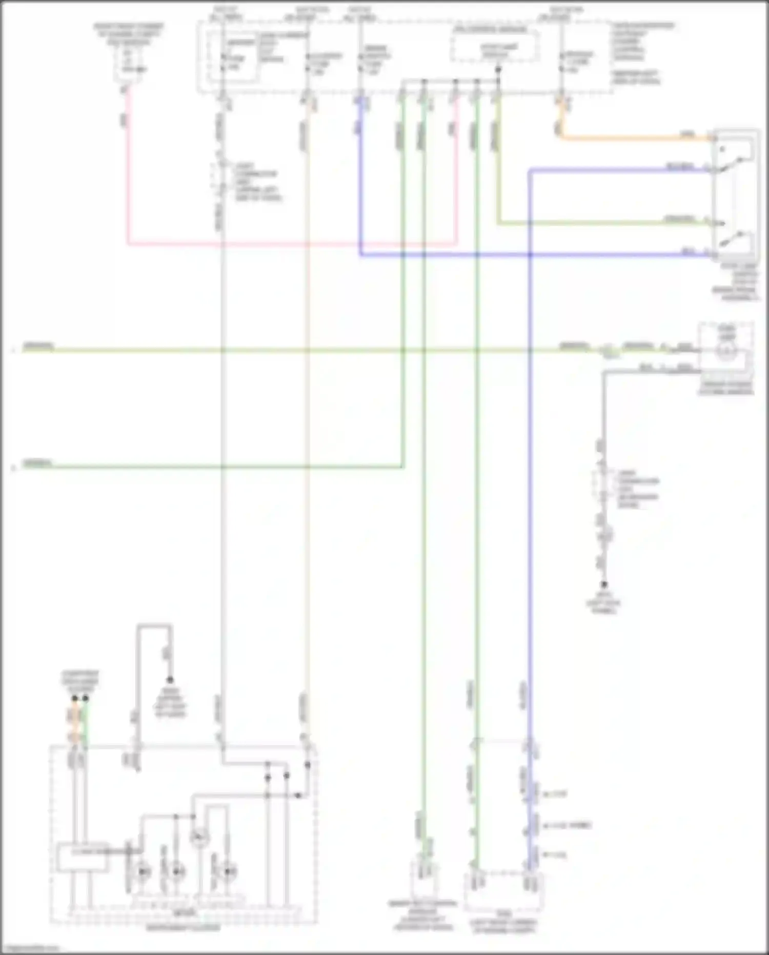 Wiring diagram smart key control module for Kia Sorento Prime III facelift (2017-2020) (3 of 16)