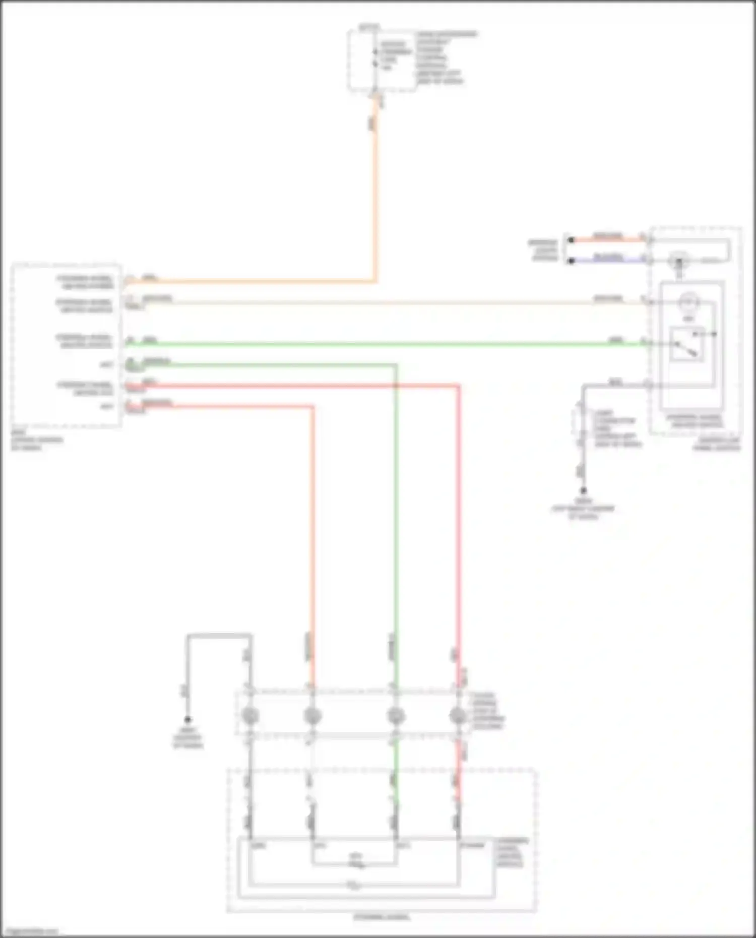 Wiring diagram steering wheel heated switch in for Kia Sorento Prime III facelift (2017-2020) (1 of 1)
