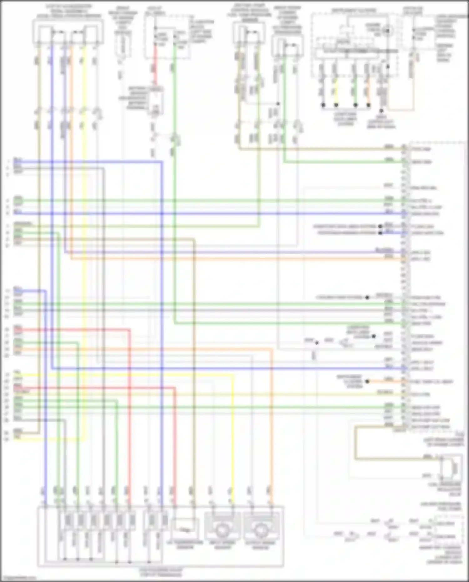 Wiring diagram vis ctrl/bypass for Kia Sorento Prime III facelift (2017-2020) (1 of 2)