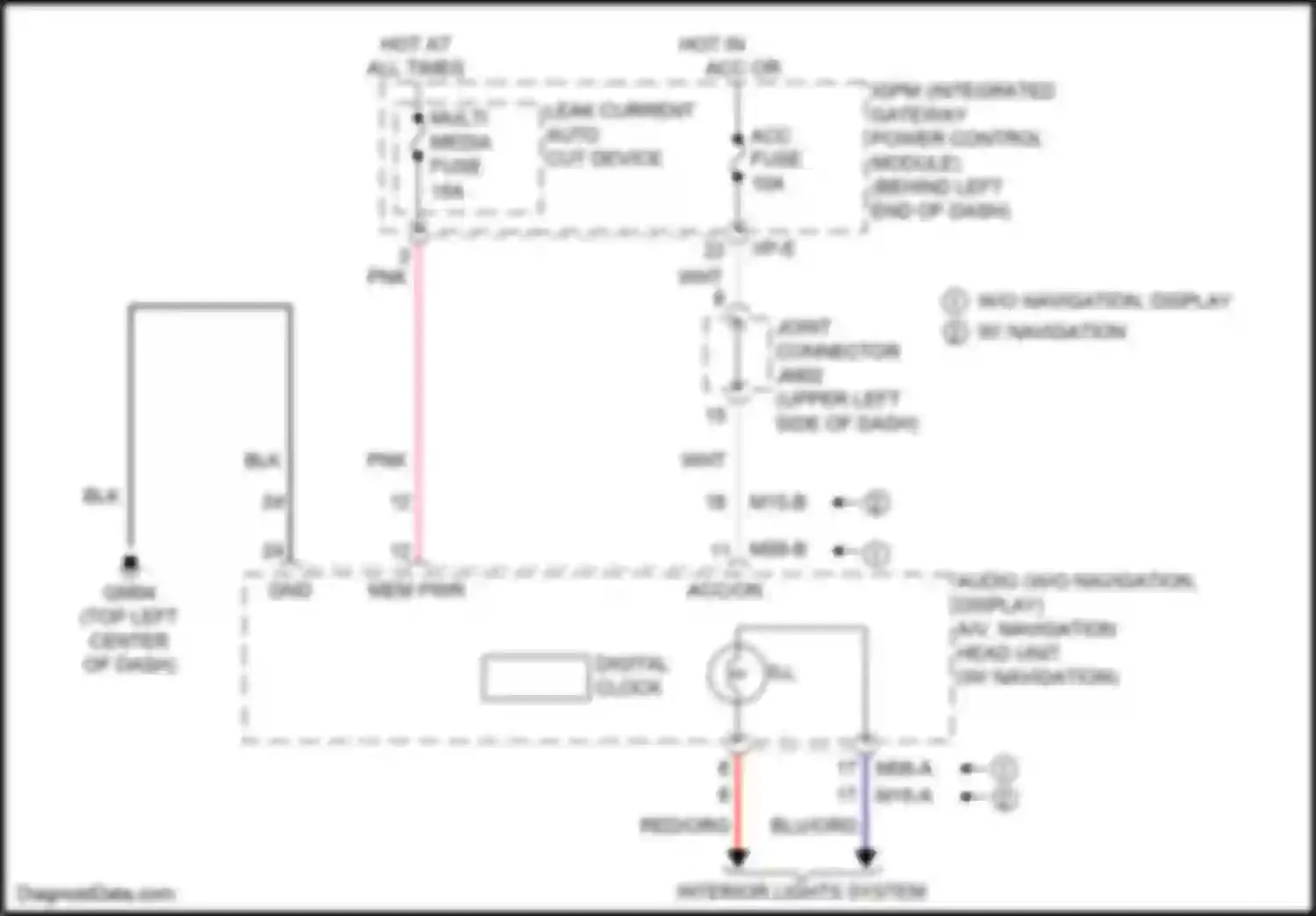 Wiring diagram w/ navigation for Kia Sorento Prime III facelift (2017-2020) (1 of 8)