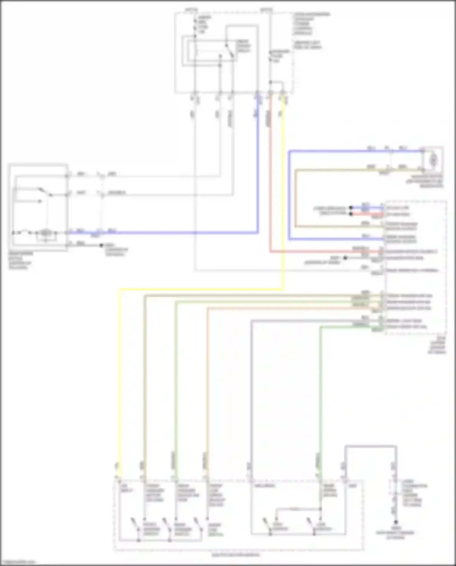 Wiring diagram washer motor on input for Kia Sorento Prime III facelift (2017-2020) (2 of 2)