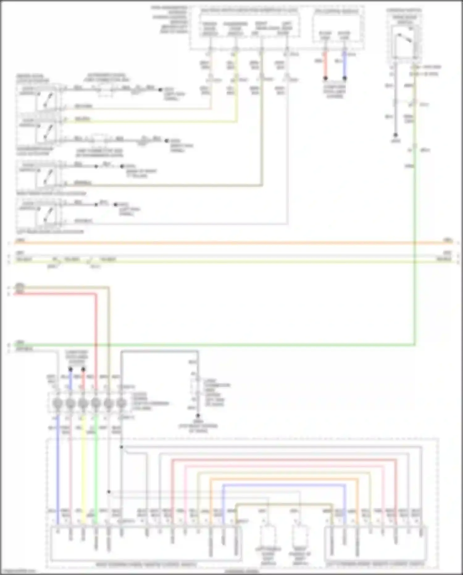 Wiring diagram w/o epb w/ epb for Kia Sorento Prime III facelift (2017-2020) (2 of 2)