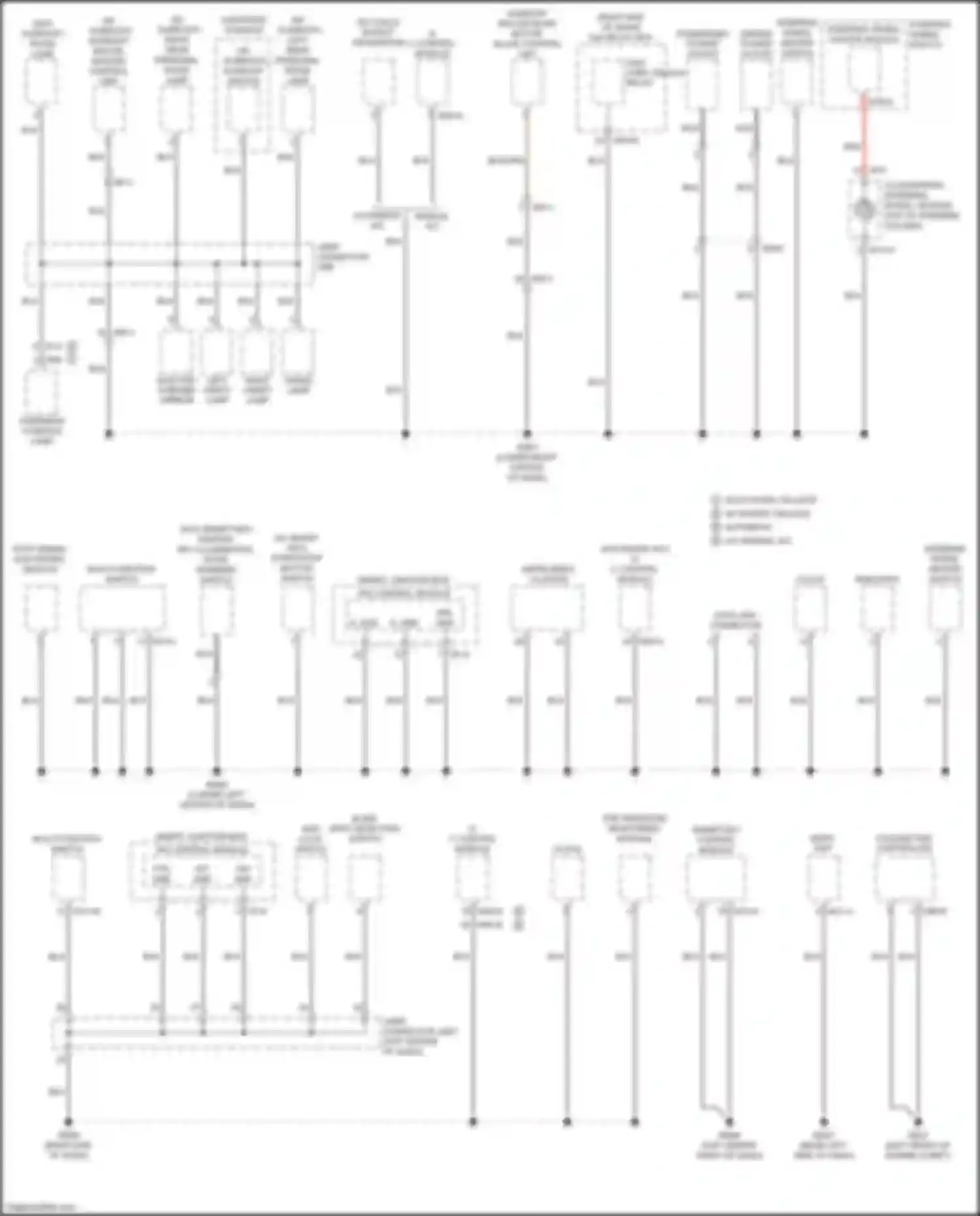 Sorento Prime Kia III (2014-2017): Ground distribution circuit (1 of 5)