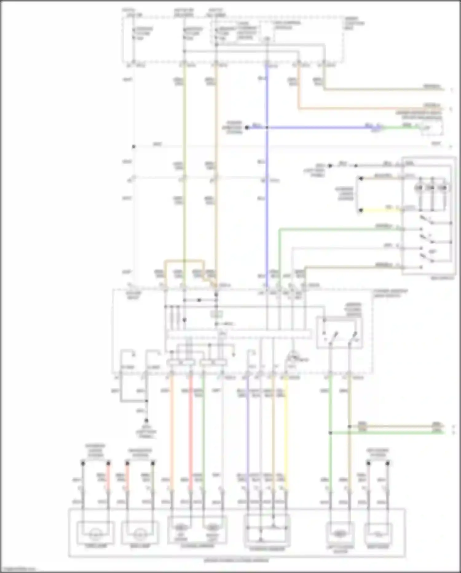 Sorento Prime Kia III (2014-2017): Memory mirrors circuit (1 of 2)