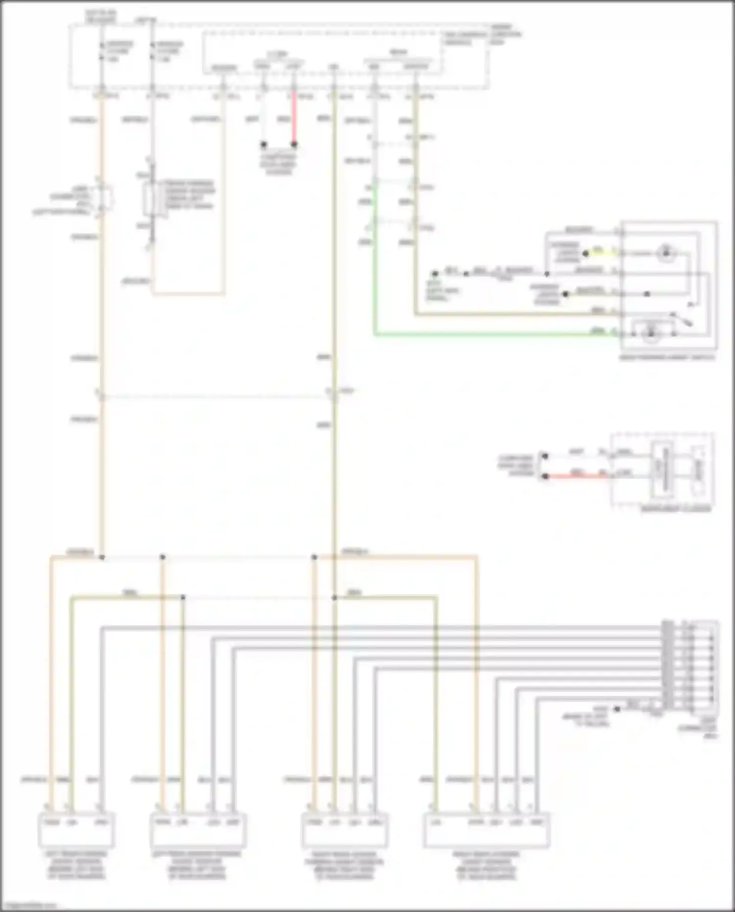 Sorento Prime Kia III (2014-2017): Parking assistant circuit