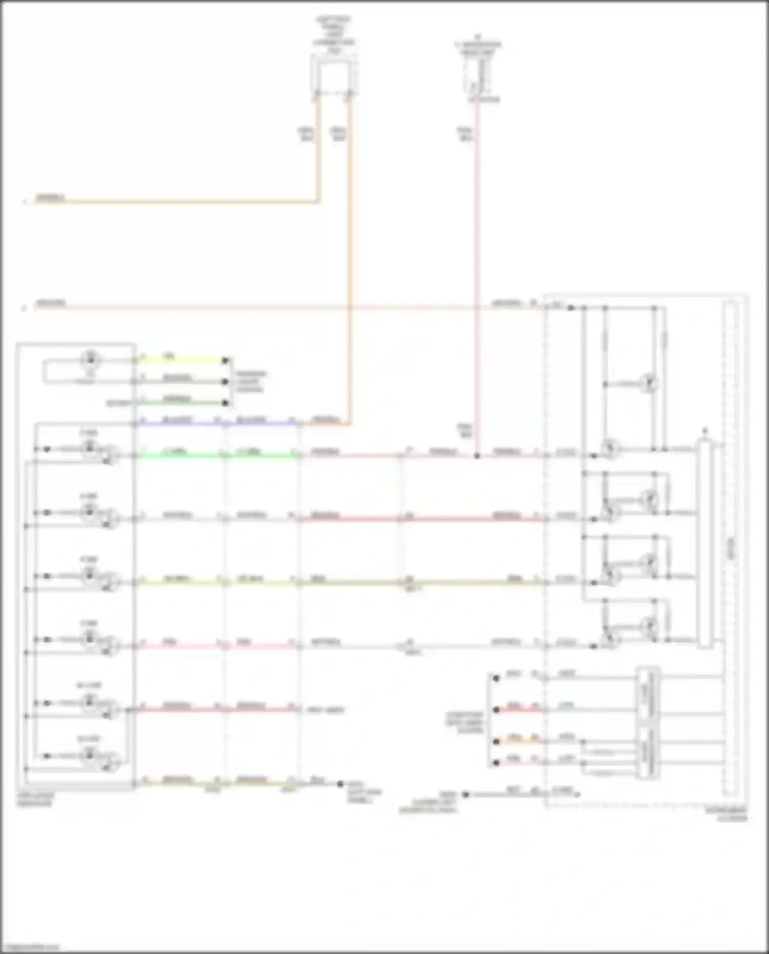 Wiring diagram a/v, navigation head unit for Kia Sorento Prime III (2014-2017) (11 of 19)