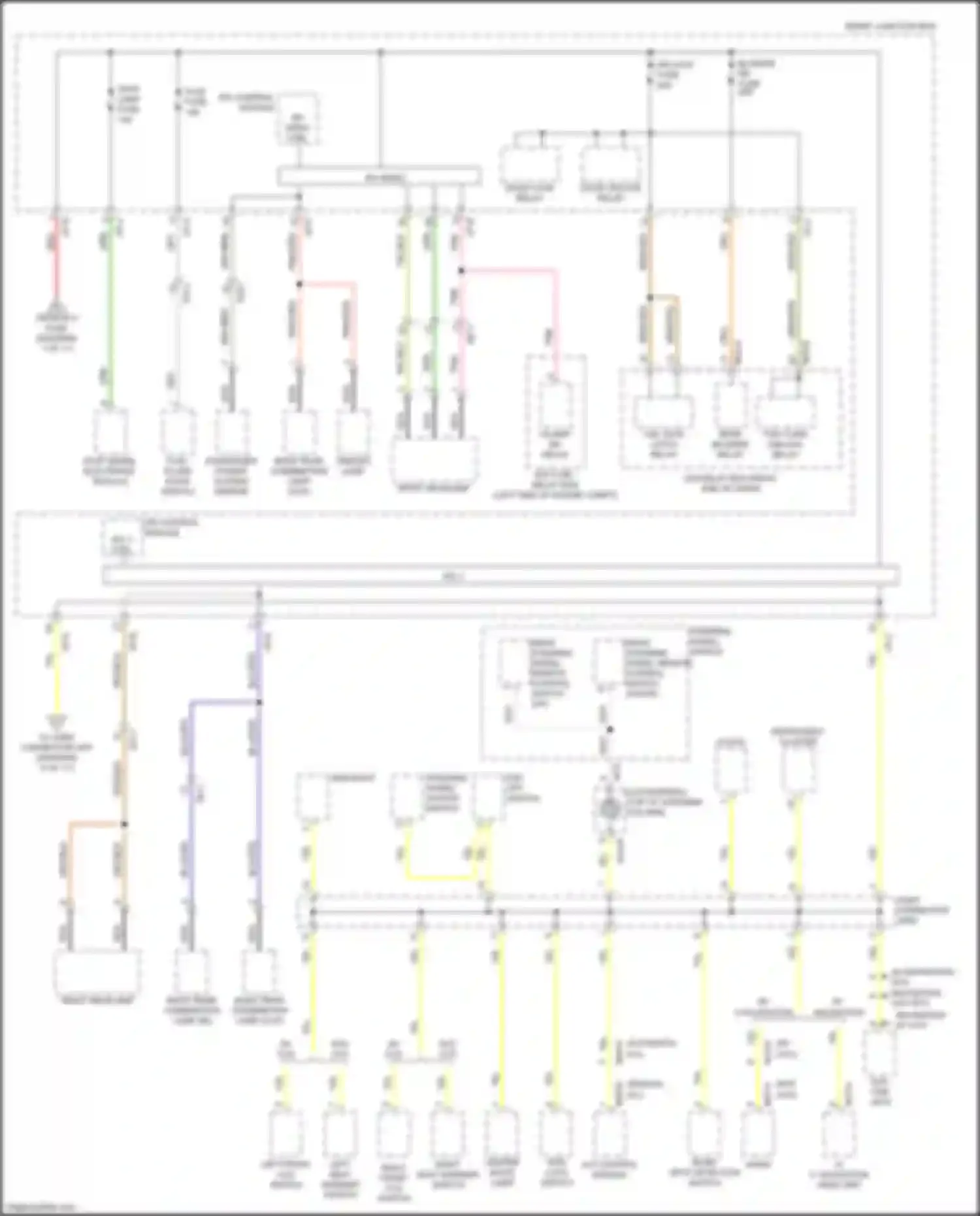 Wiring diagram blind spot detection switch for Kia Sorento Prime III (2014-2017) (4 of 4)