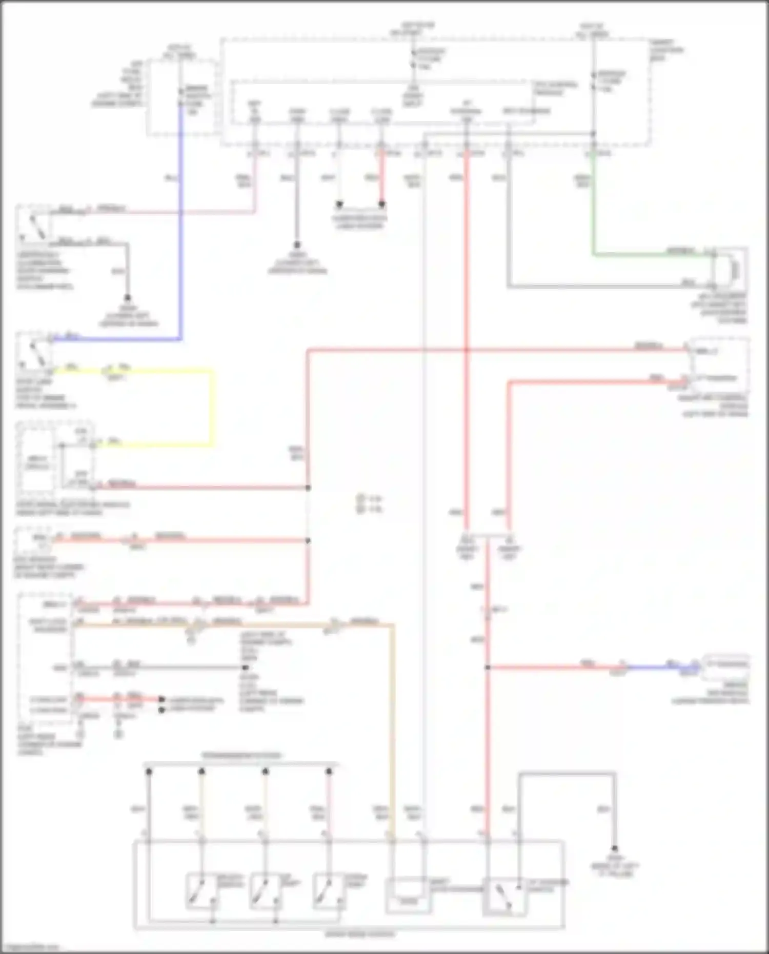 Wiring diagram key in sw for Kia Sorento Prime III (2014-2017) (2 of 2)