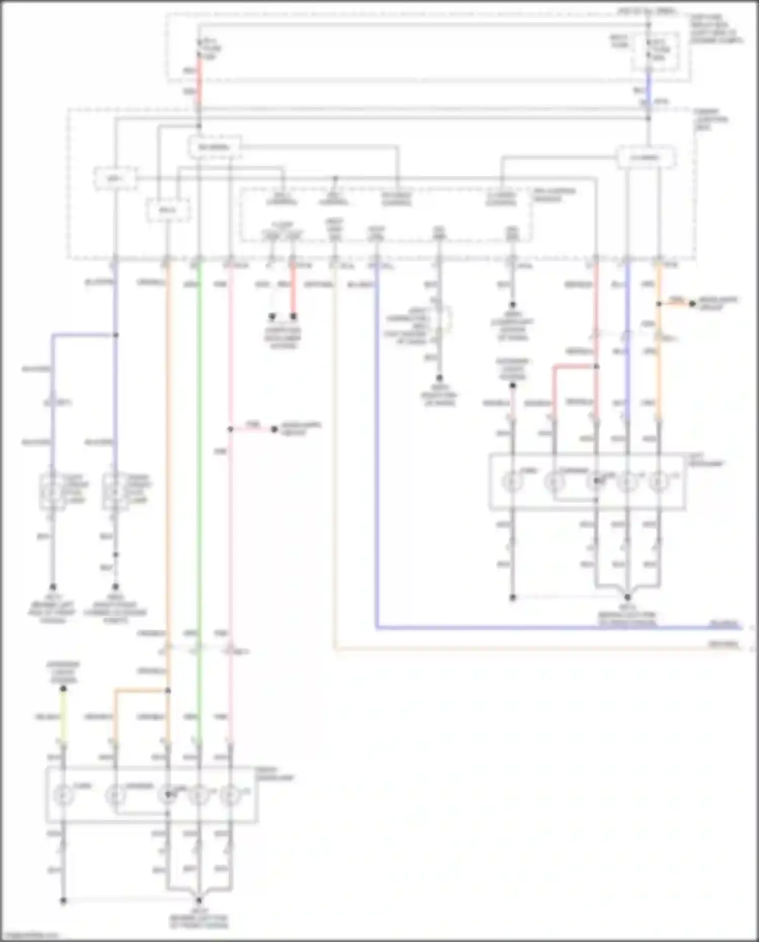 Wiring diagram left headlamp for Kia Sorento Prime III (2014-2017) (1 of 5)