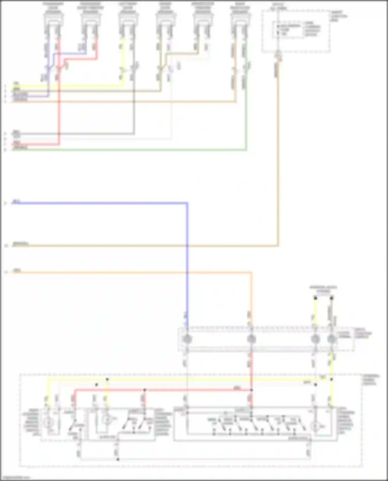 Wiring diagram multi- function switch for Kia Sorento Prime III (2014-2017) (9 of 12)