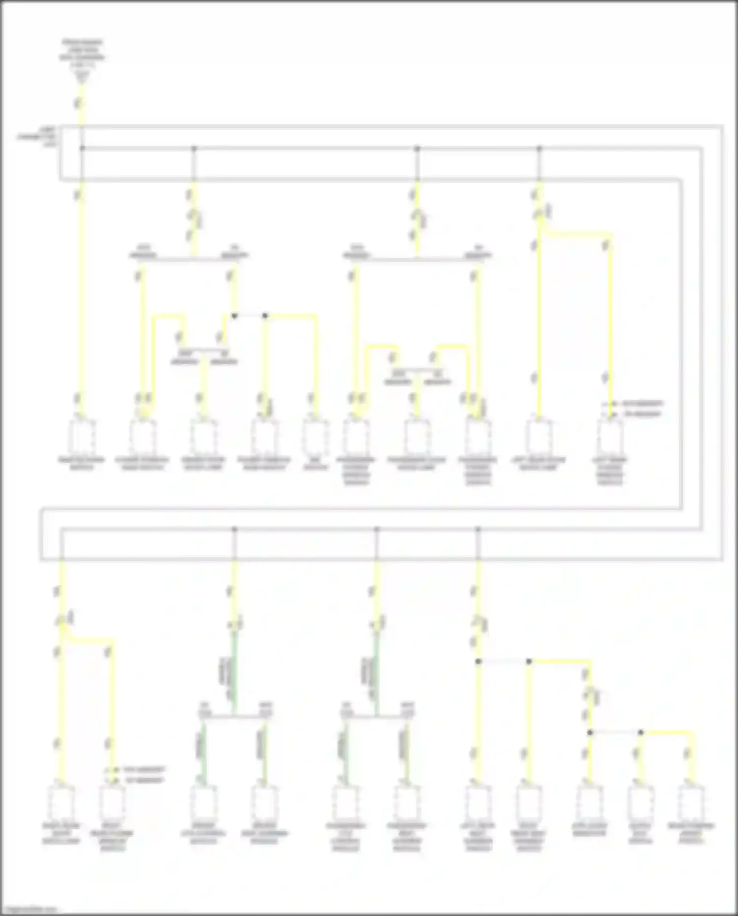 Wiring diagram power window main switch for Kia Sorento Prime III (2014-2017) (7 of 12)