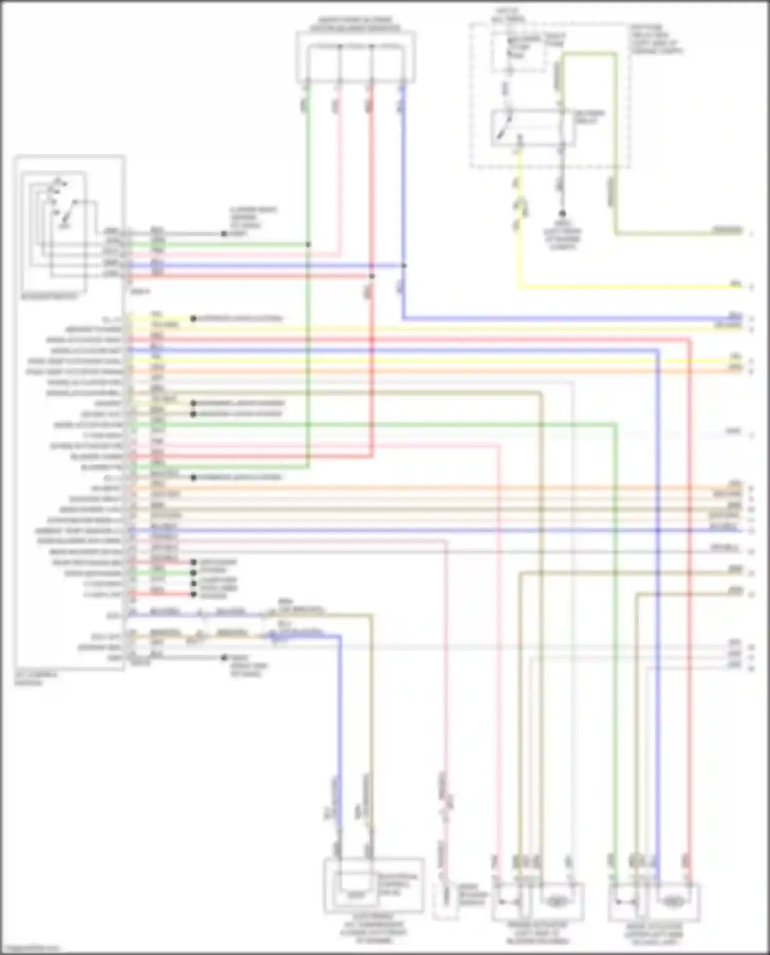 Wiring diagram rear defogger sw for Kia Sorento Prime III (2014-2017) (2 of 2)