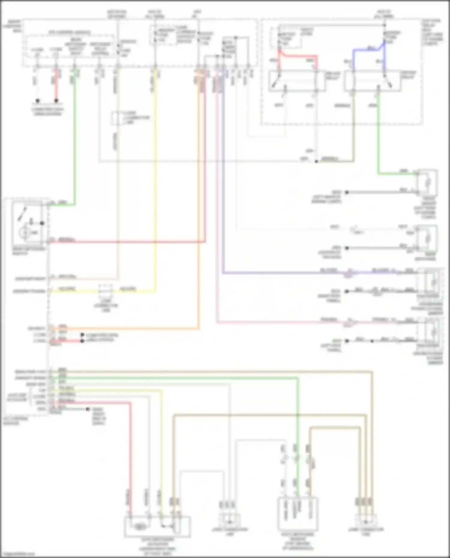 Wiring diagram right end of dash) for Kia Sorento Prime III (2014-2017) (15 of 21)