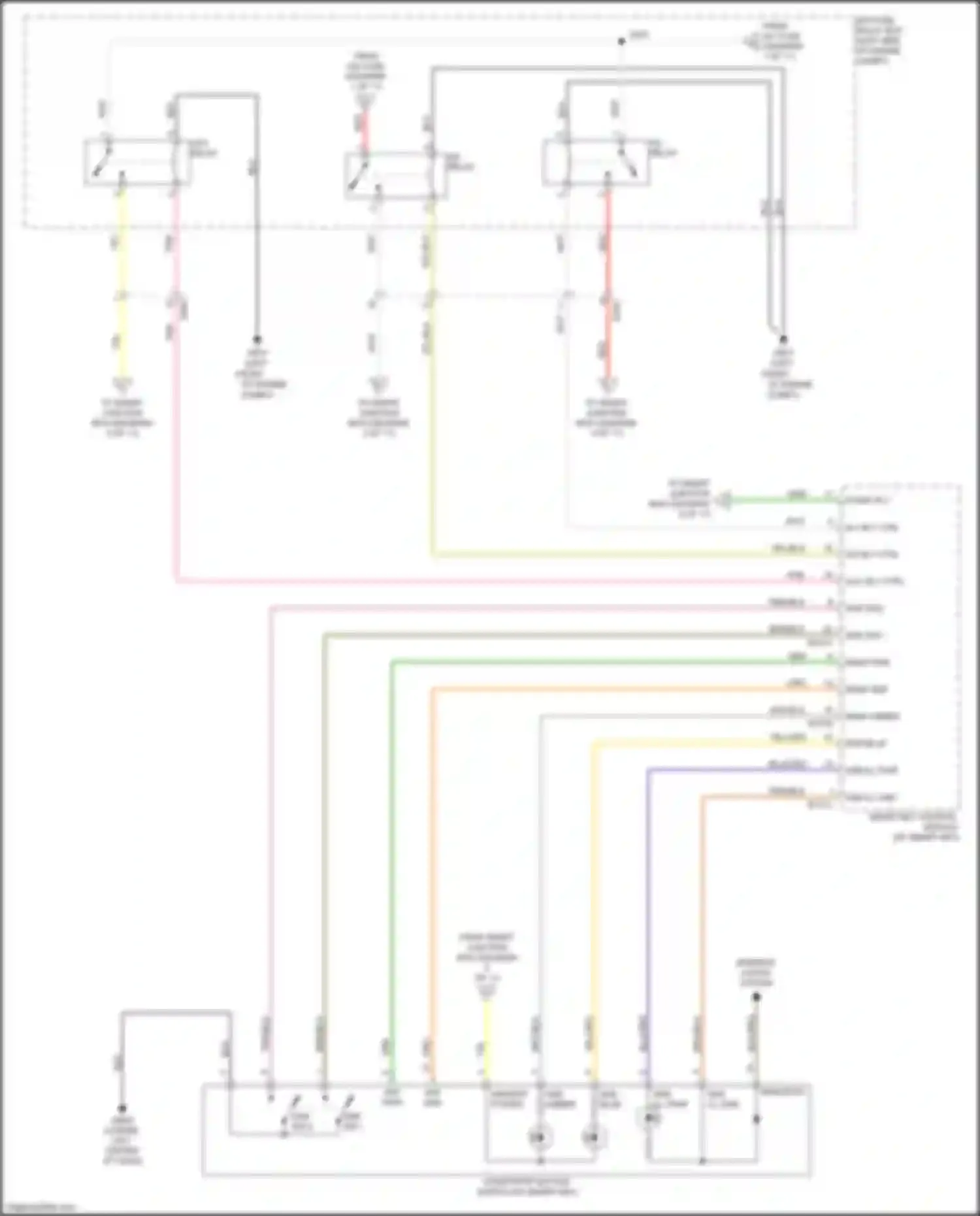 Wiring diagram ssb sw 2 for Kia Sorento Prime III (2014-2017) (2 of 2)