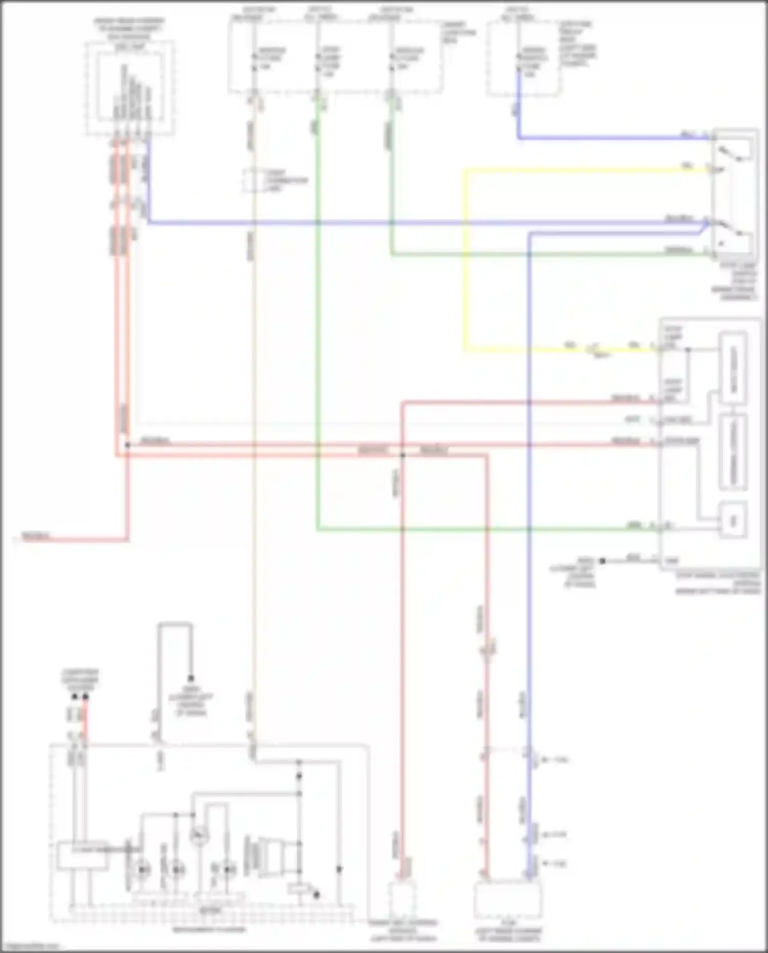 Wiring diagram stop lamp sig for Kia Sorento Prime III (2014-2017) (1 of 2)