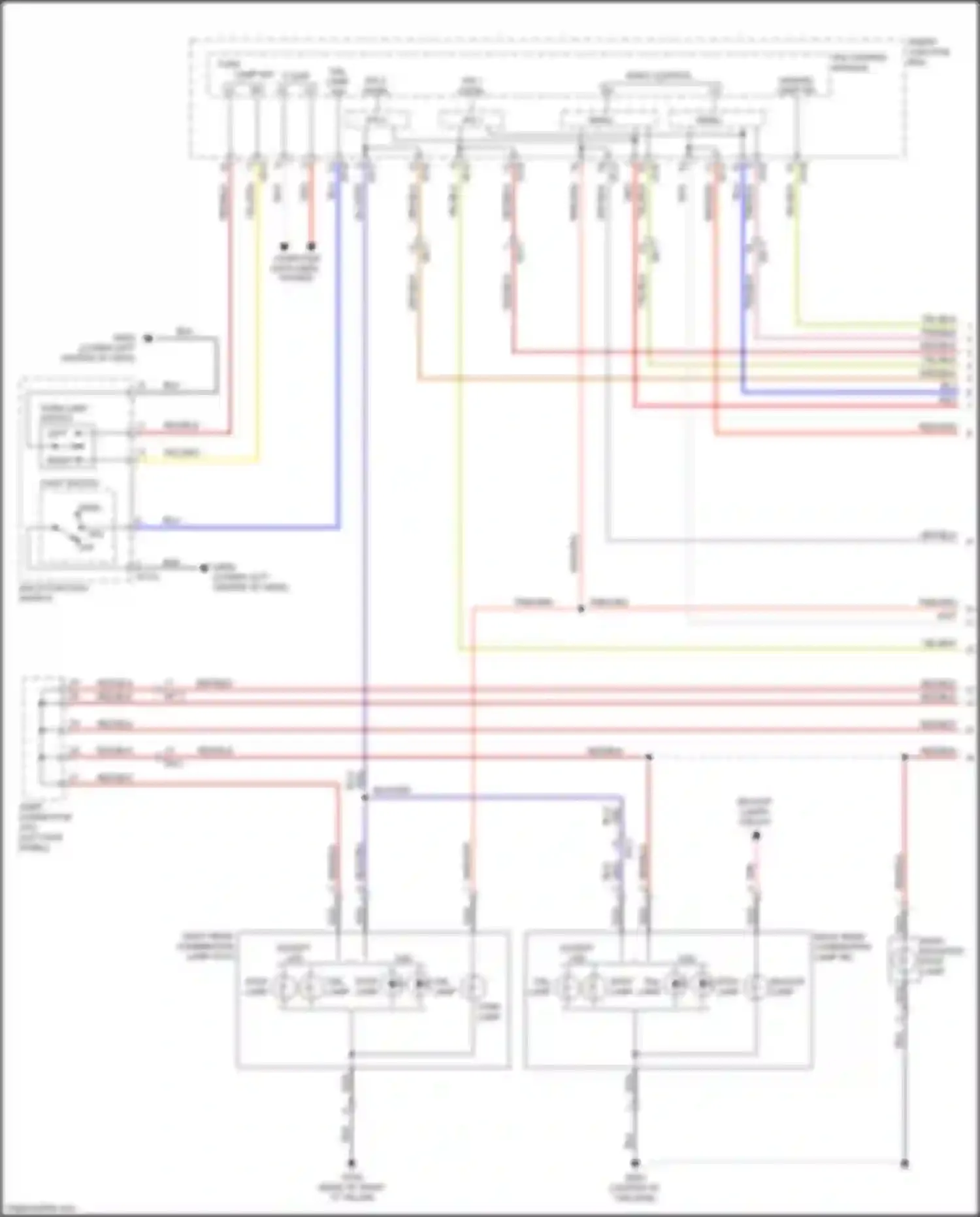 Wiring diagram turn lamp for Kia Sorento Prime III (2014-2017) (1 of 5)