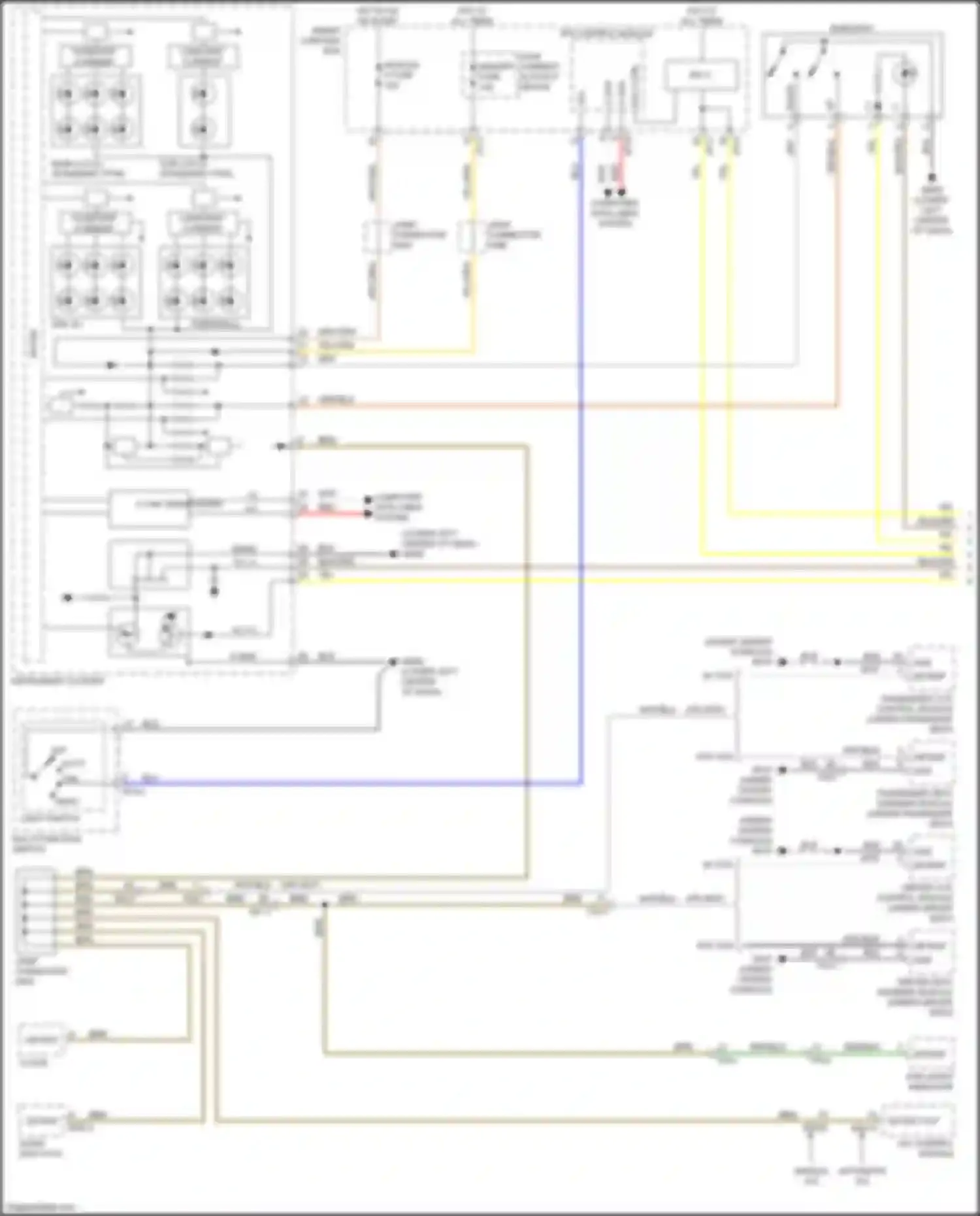 Wiring diagram w/o ccs for Kia Sorento Prime III (2014-2017) (2 of 9)