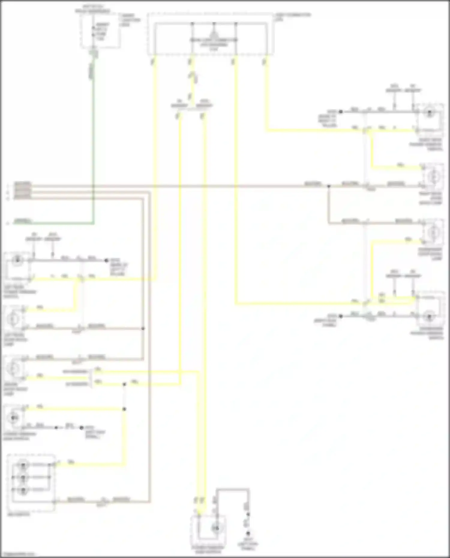 Wiring diagram w/o memory for Kia Sorento Prime III (2014-2017) (4 of 8)