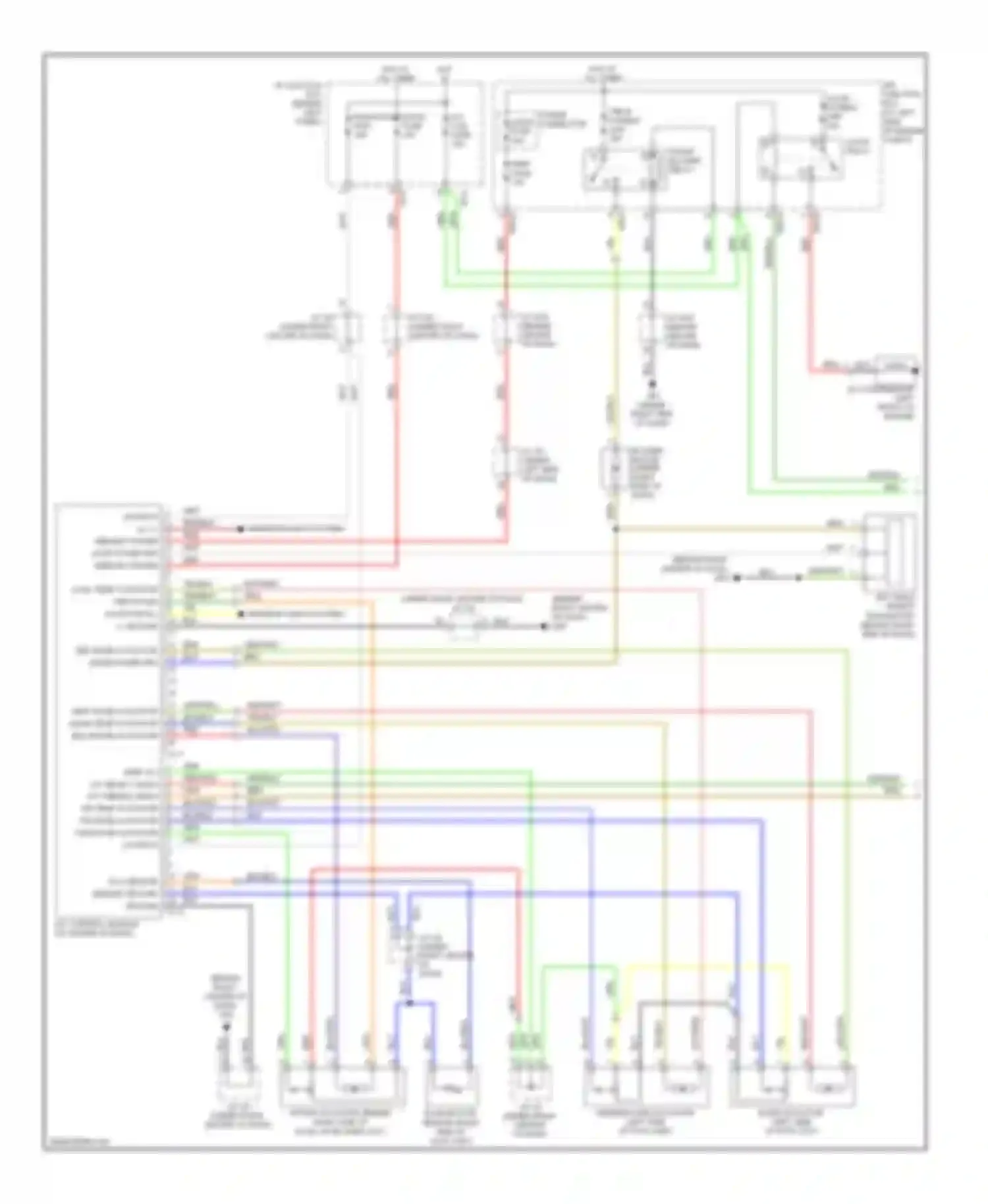 Sorento Kia I facelift (2006-2011): Manual a/c circuit (1 of 2)
