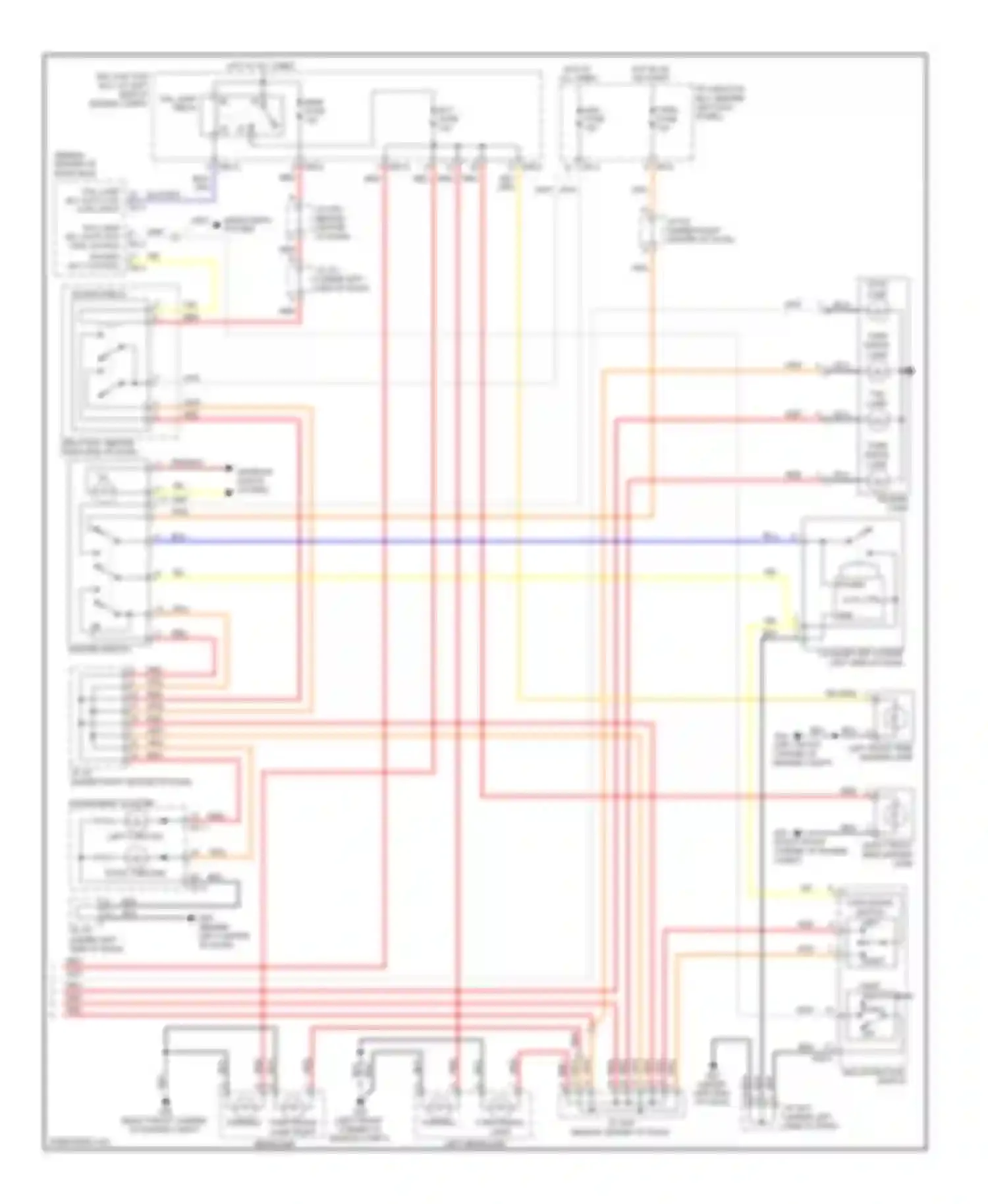Sorento Kia I facelift (2006-2011): Exterior lamps circuit (2 of 2)