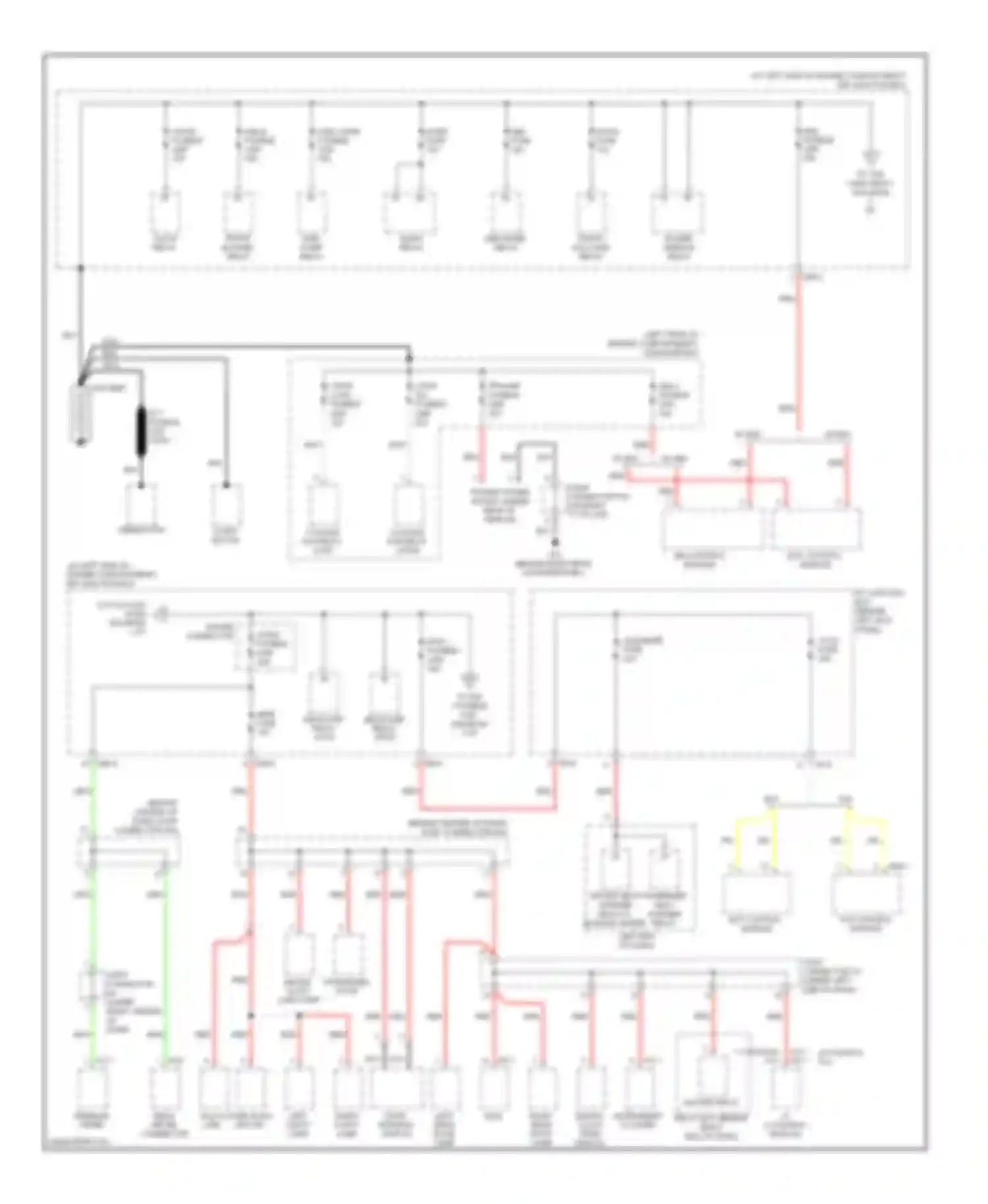 Sorento Kia I facelift (2006-2011): Power distribution circuit (1 of 4)