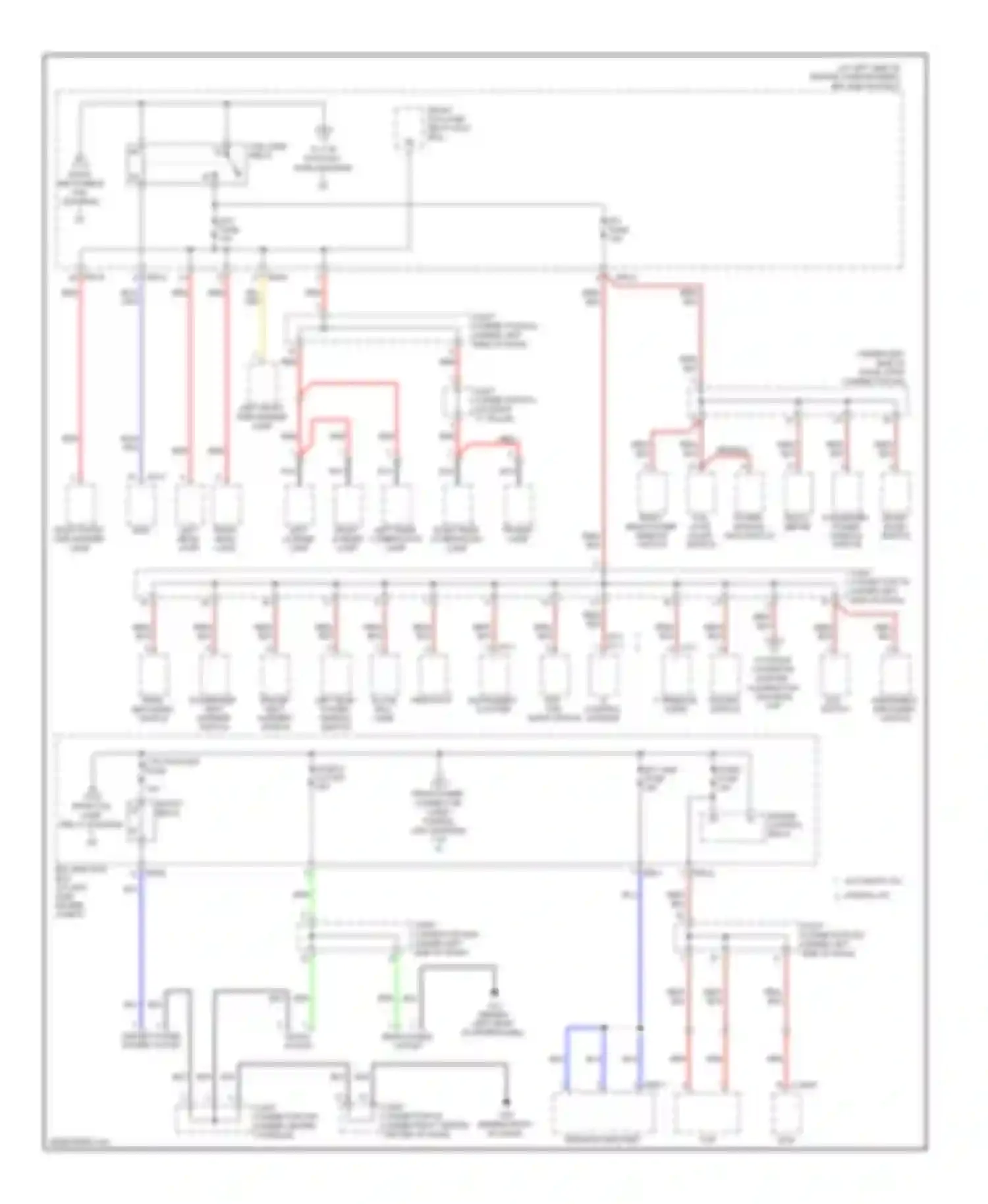 Sorento Kia I facelift (2006-2011): Power distribution circuit (2 of 4)