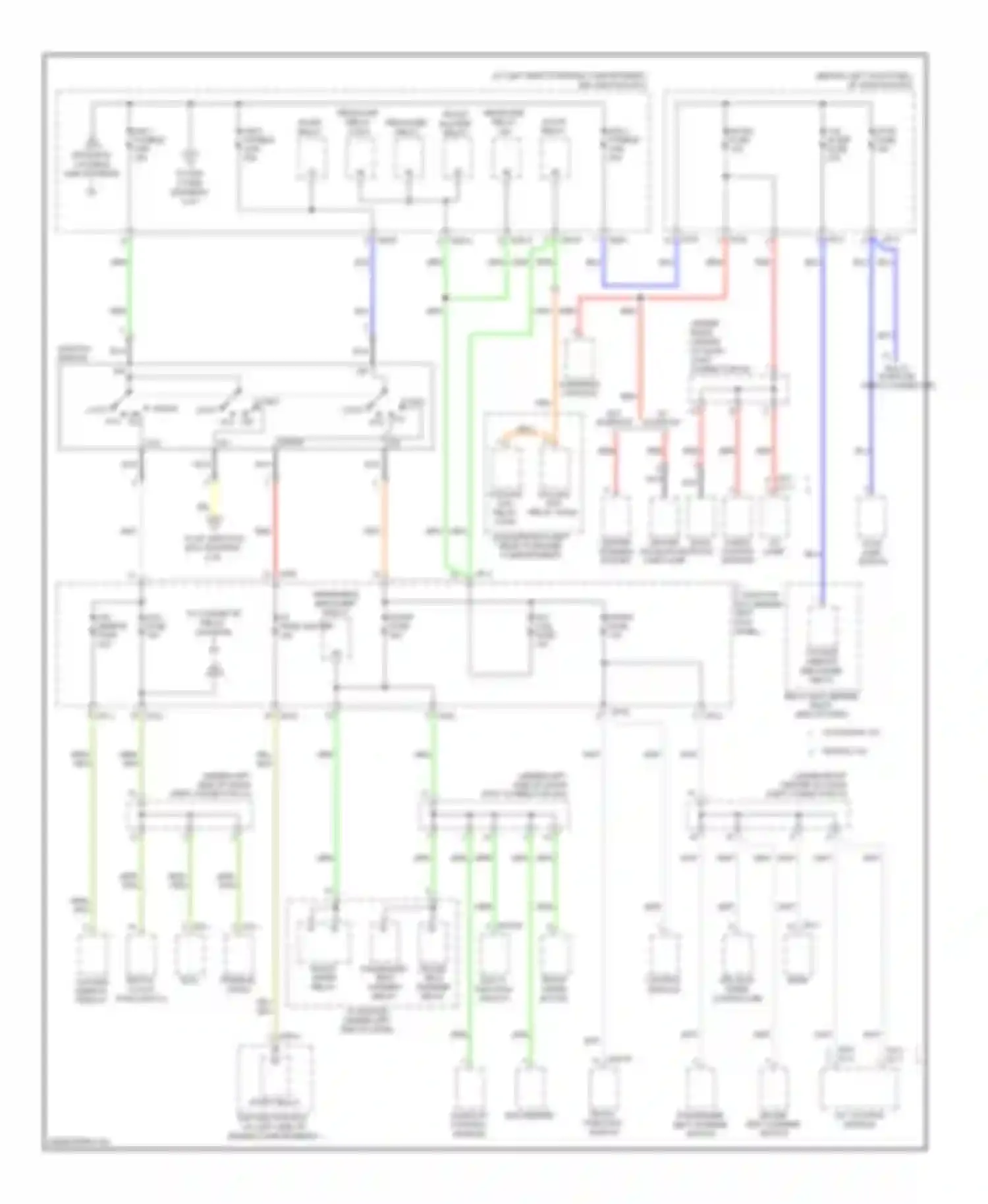 Sorento Kia I facelift (2006-2011): Power distribution circuit (3 of 4)