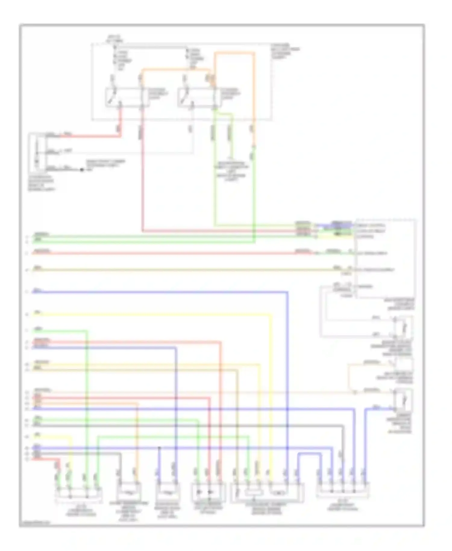 Wiring diagram a/c switch on input for Kia Sorento I facelift (2006-2011) (1 of 1)