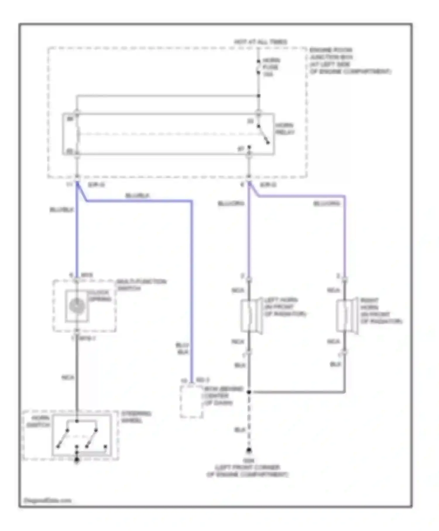 Wiring diagram blk for Kia Sorento I facelift (2006-2011) (35 of 62)