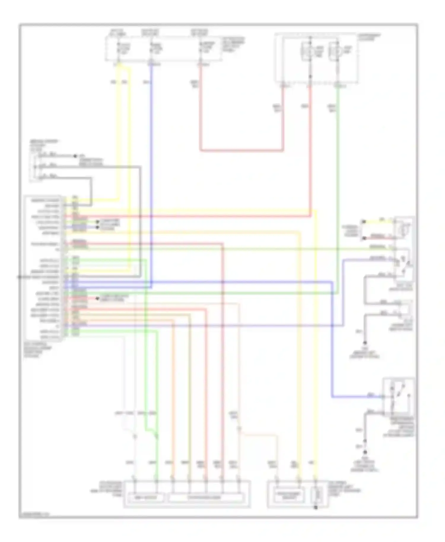 Wiring diagram can low can high front spd sens for Kia Sorento I facelift (2006-2011) (1 of 1)