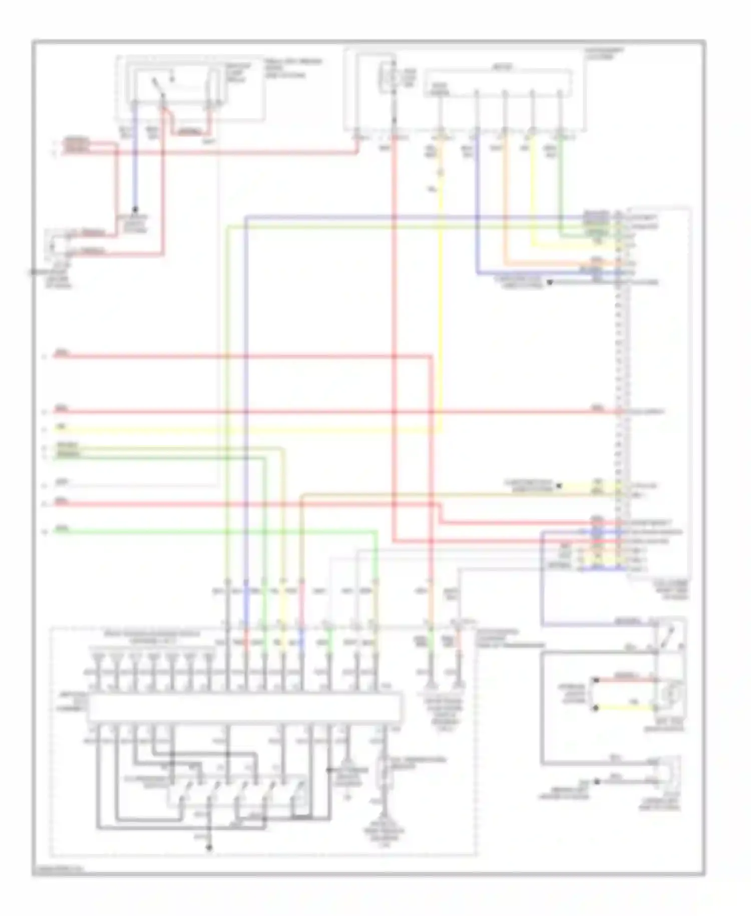 Wiring diagram est, tod, snow switch for Kia Sorento I facelift (2006-2011) (3 of 5)