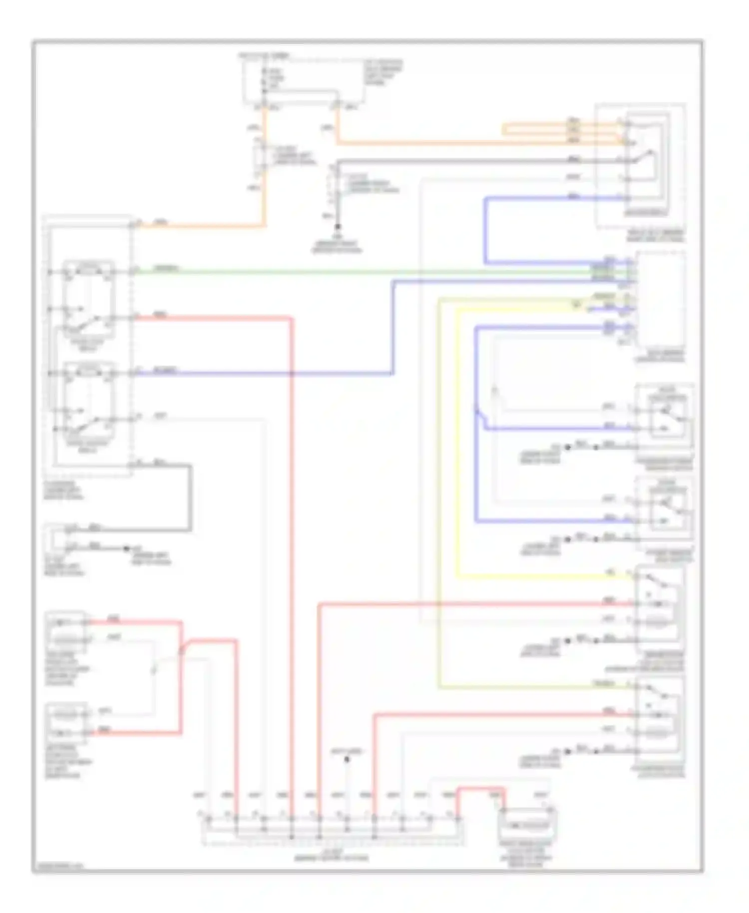 Wiring diagram keyless relay for Kia Sorento I facelift (2006-2011) (2 of 2)